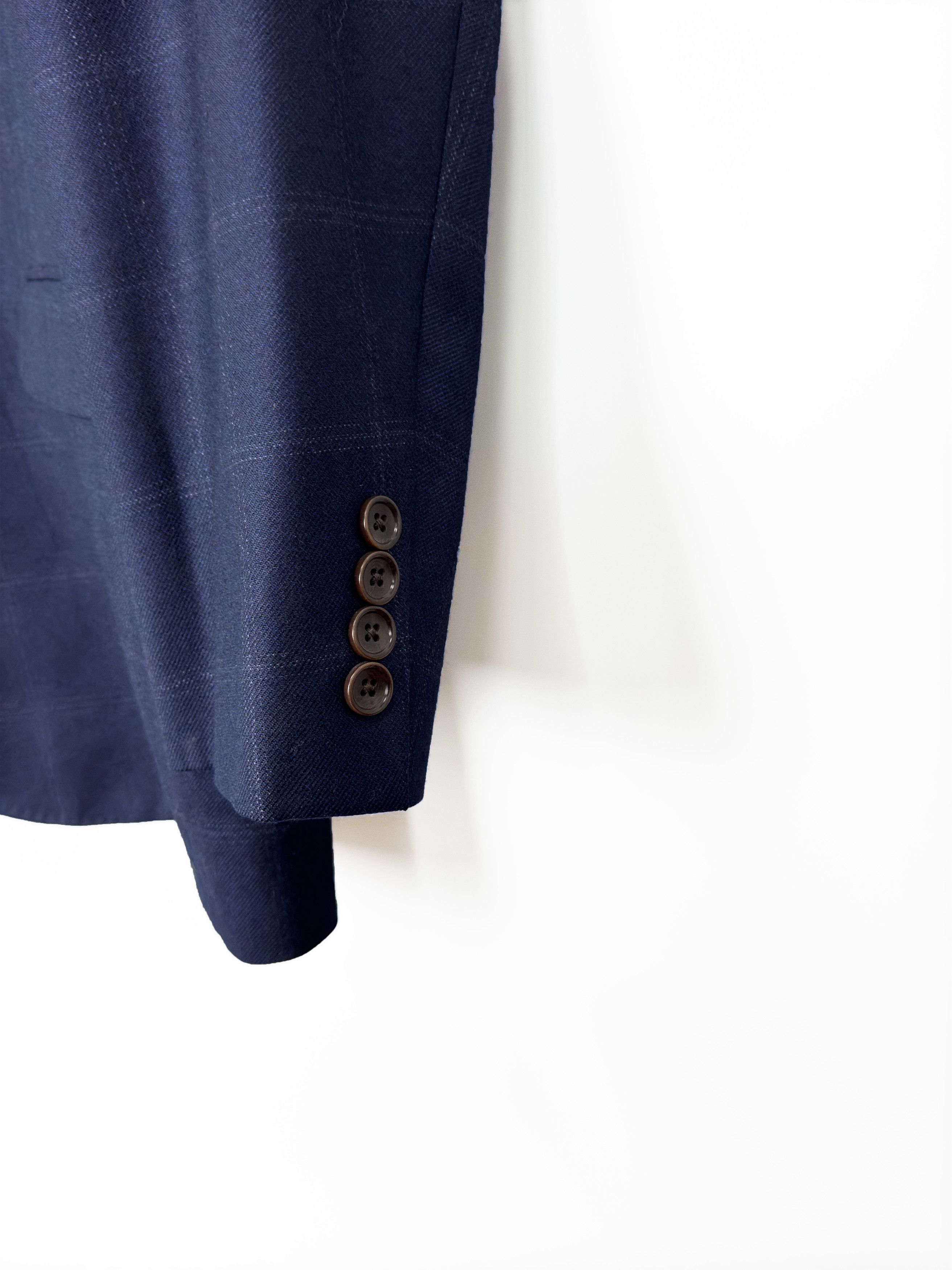 Brooks Brothers Brooks Brothers Wool Checkered Navy Blazer US 42S / EU 54 Size 42S - 4 Thumbnail