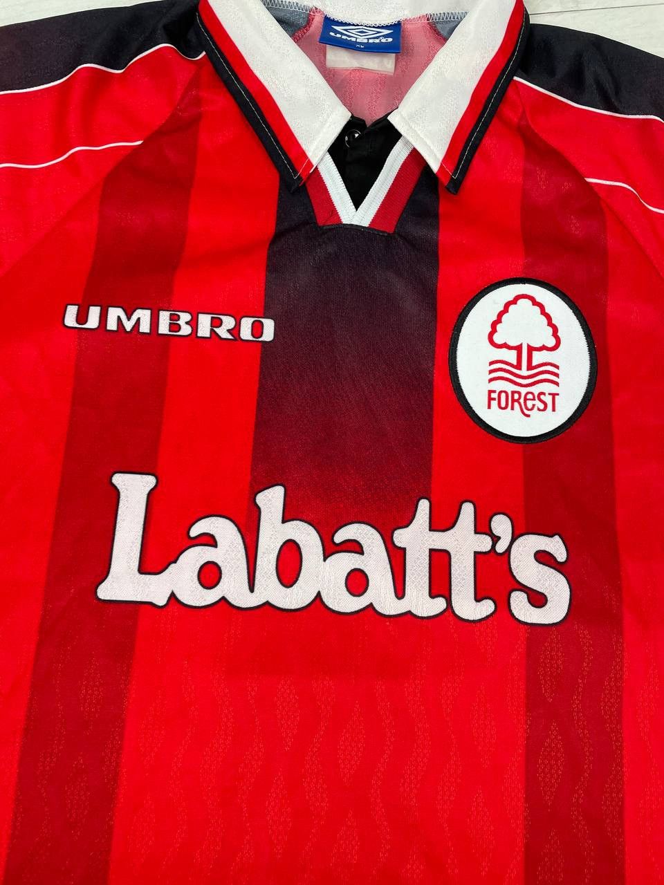 Umbro Umbro Nottingham Forest 1996 1997 Home Shirt Soccer Jersey Size US XL / EU 56 / 4 - 7 Thumbnail