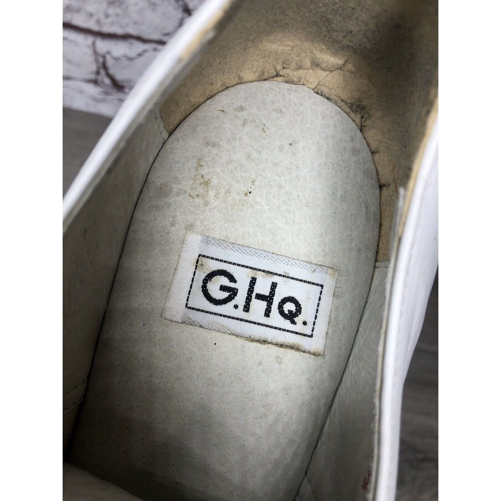 Other Banana Blues USA G.H.Q White Leather Plain Oxfords Shoes Men Size US 9.5 / EU 42-43 - 16 Thumbnail