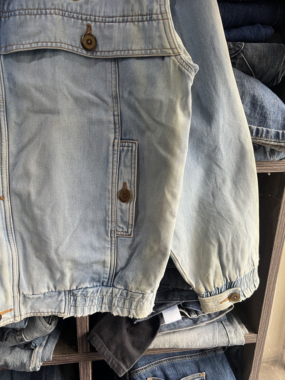Other 🔥Vintage Distressed Calro Valentino Status Denim Jacket Size US M / EU 48-50 / 2 - 12 Thumbnail