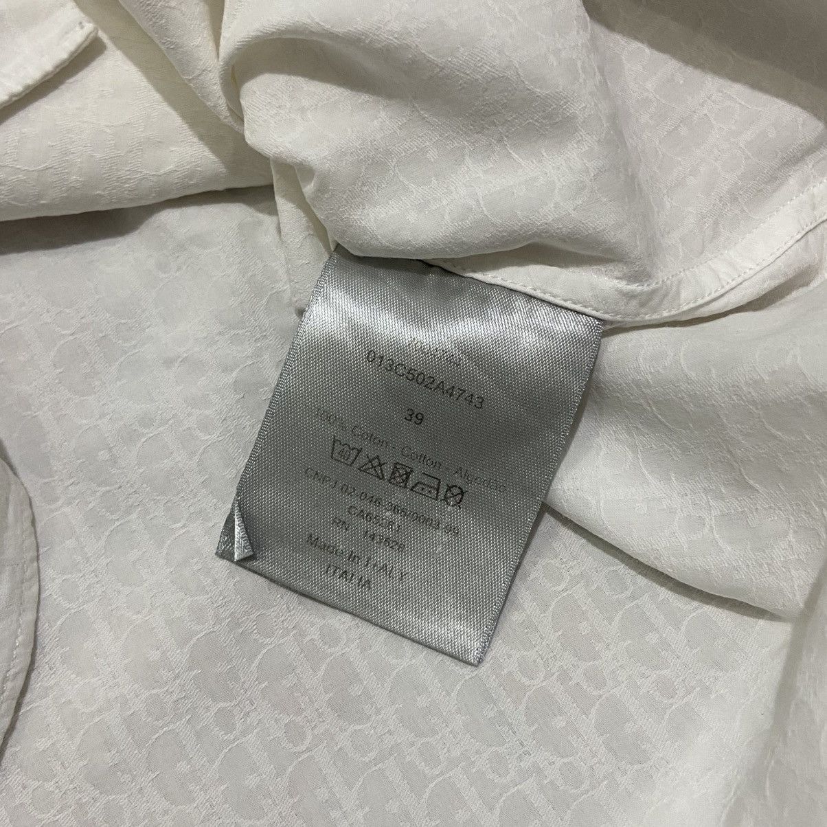 Dior Dior Homme Monogram Button Ups White Shirt Size US S / EU 44-46 / 1 - 9 Thumbnail