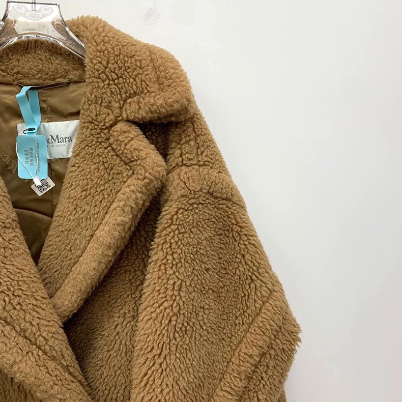 Max Mara Max Mara Teddy Brown Teddy Camel Lapel Double Breasted Coa Size S / US 4 / IT 40 - 3 Thumbnail