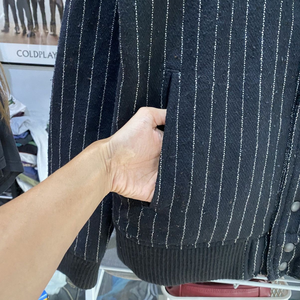 Stussy Stussy Wool Stripe Thermolite Plus Insulation Bomber Jackets Size US S / EU 44-46 / 1 - 6 Thumbnail