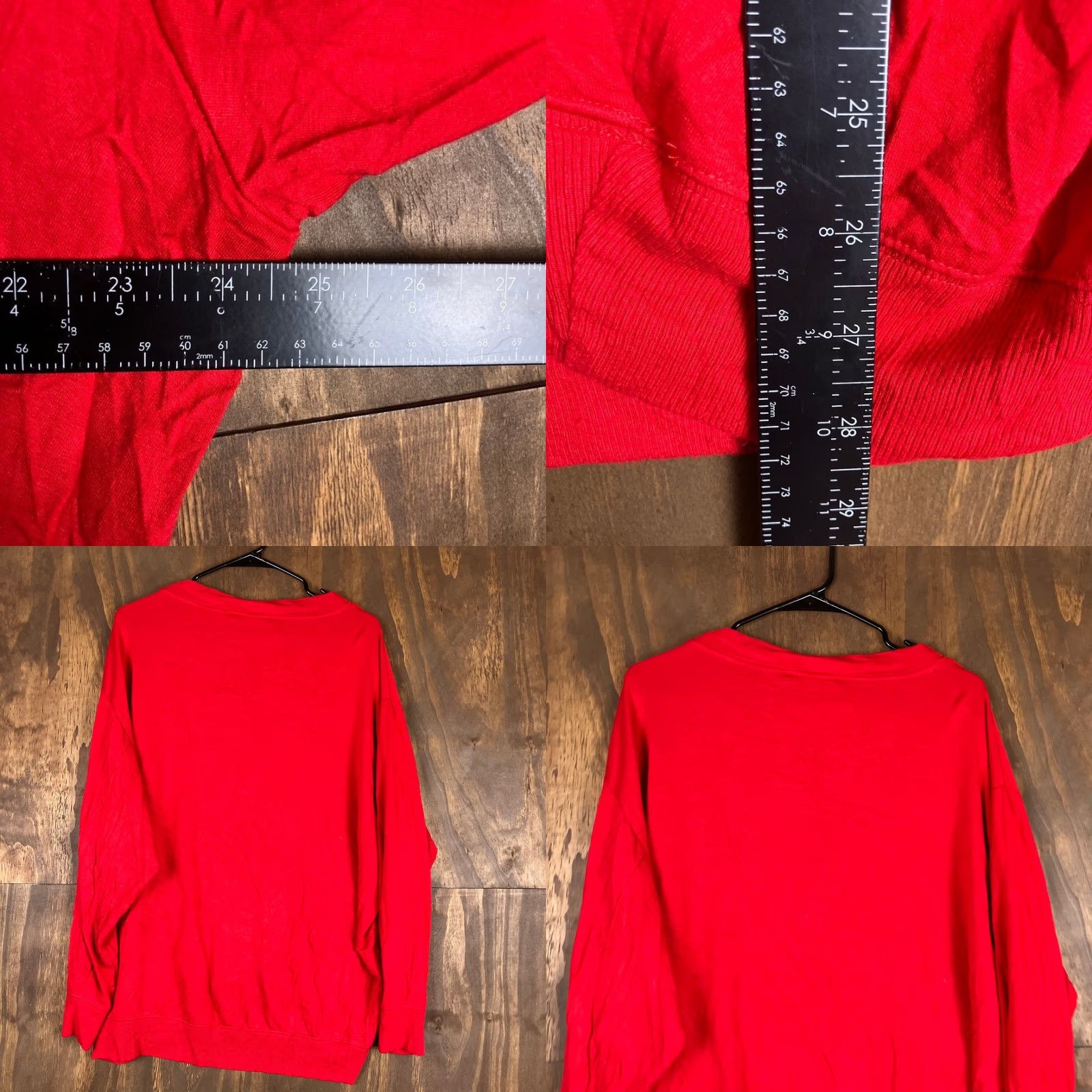 Express Express Womens Sweater Red V Neck Long Sleeve Relaxed Rayon Blend Small Size S / US 4 / IT 40 - 8 Thumbnail