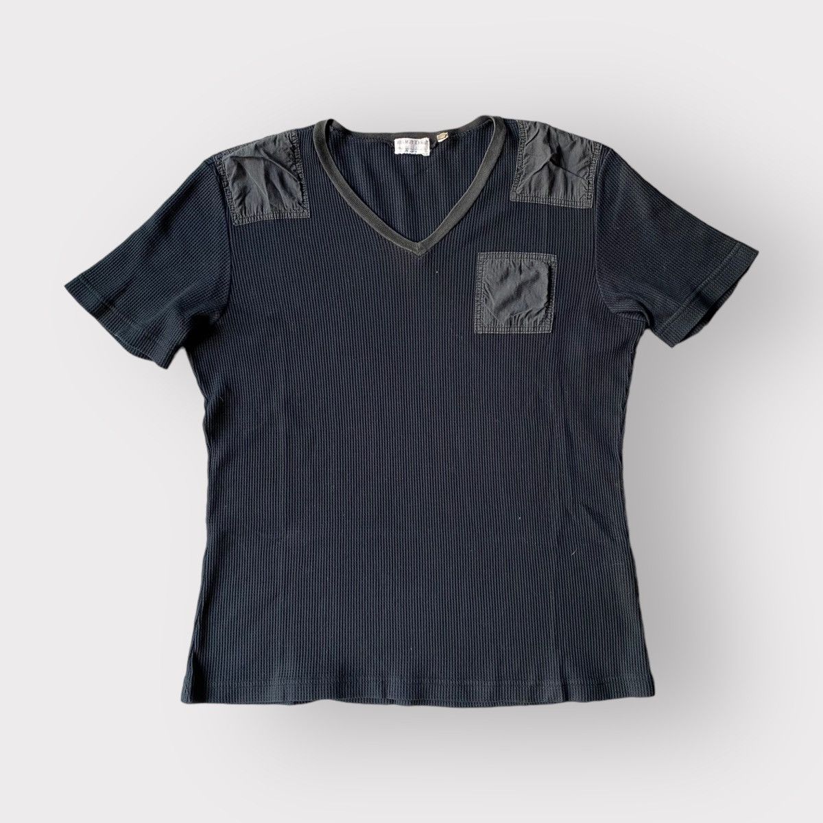 1998 Archive Military Mesh V Neck T Shirt