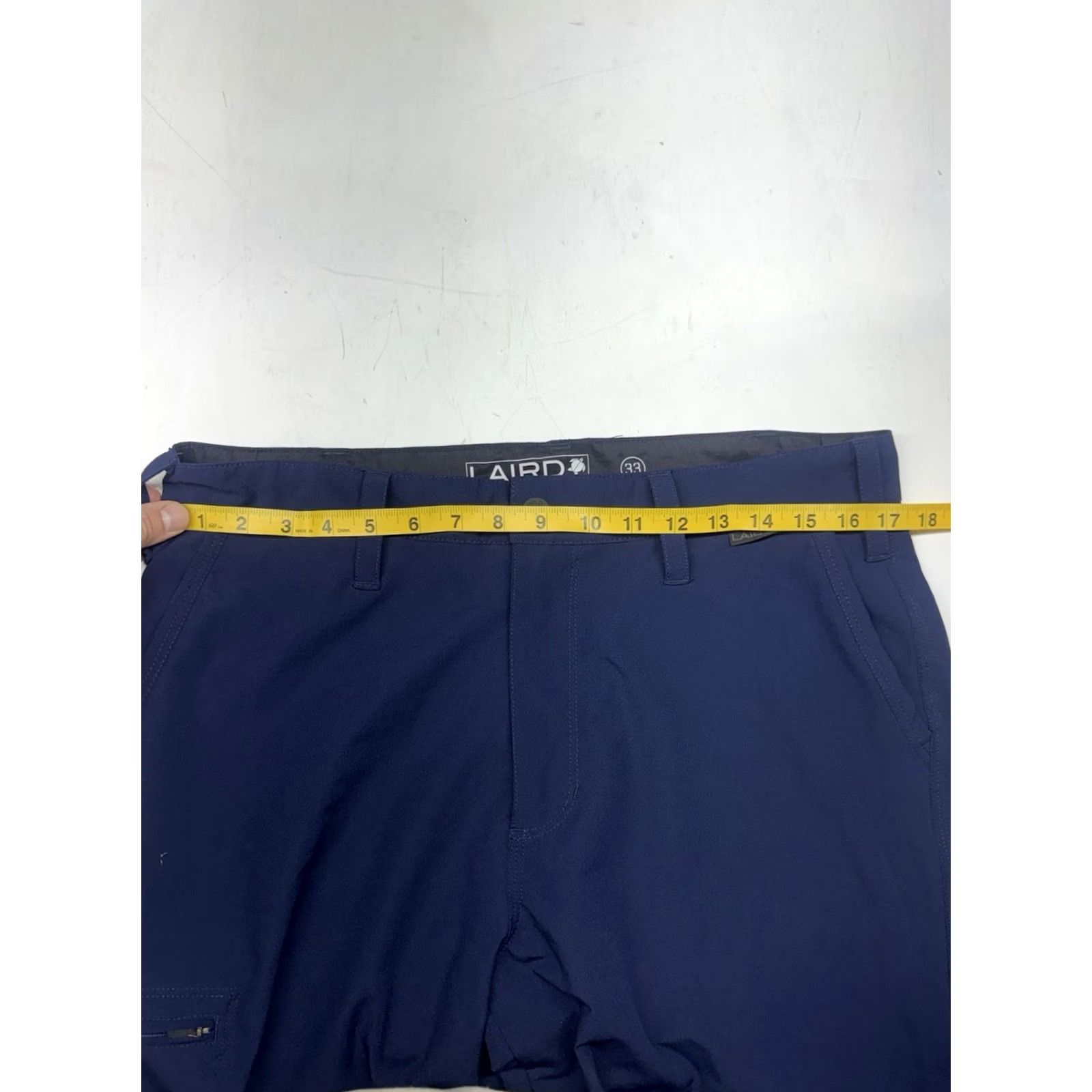 Vintage Laird Pants Blue Performance Stretch Quick Dry Surf Mens 33x30.5 Longboard Size US 33 - 3 Thumbnail