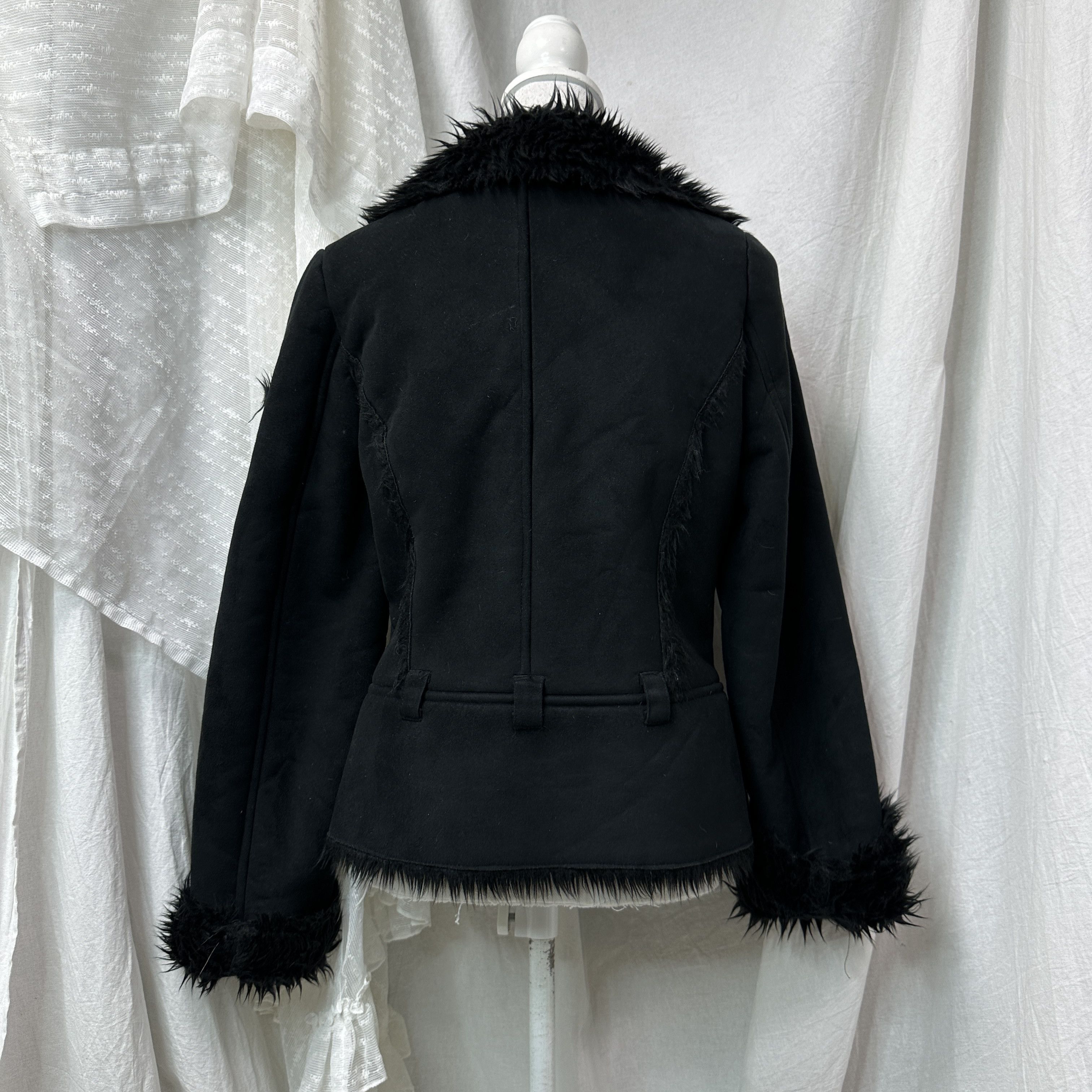 Samsoe Samsoe Vintage Buttoned Faux Fur Penny Lane Jacket 00s Size S / US 4 / IT 40 - 6 Thumbnail