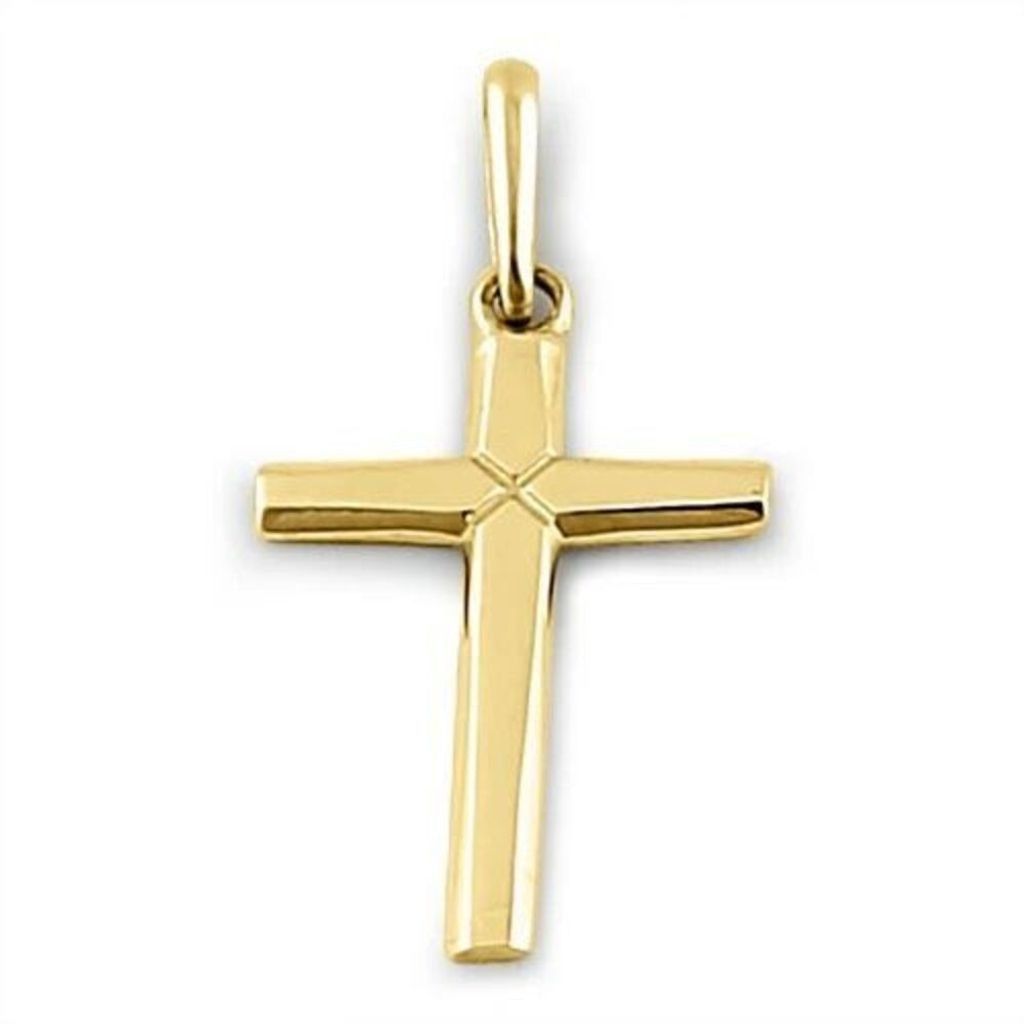 Other Solid 14K Yellow Gold Plain Cross Pendant For Necklace New Size ONE SIZE - 2 Thumbnail