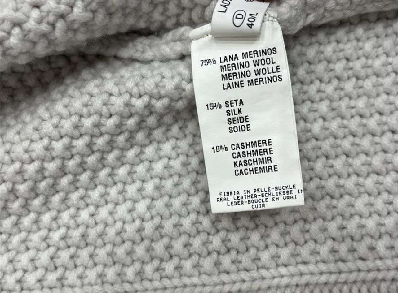 Fabiana Filippi Fabiana Filippi Women's Gray Wool Jacket Blazer Size L / US 10 / IT 46 - 5 Thumbnail