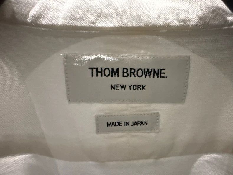 Thom Browne Thom Browne size2 Embroidered shirt with white embroidery Size US M / EU 48-50 / 2 - 3 Thumbnail