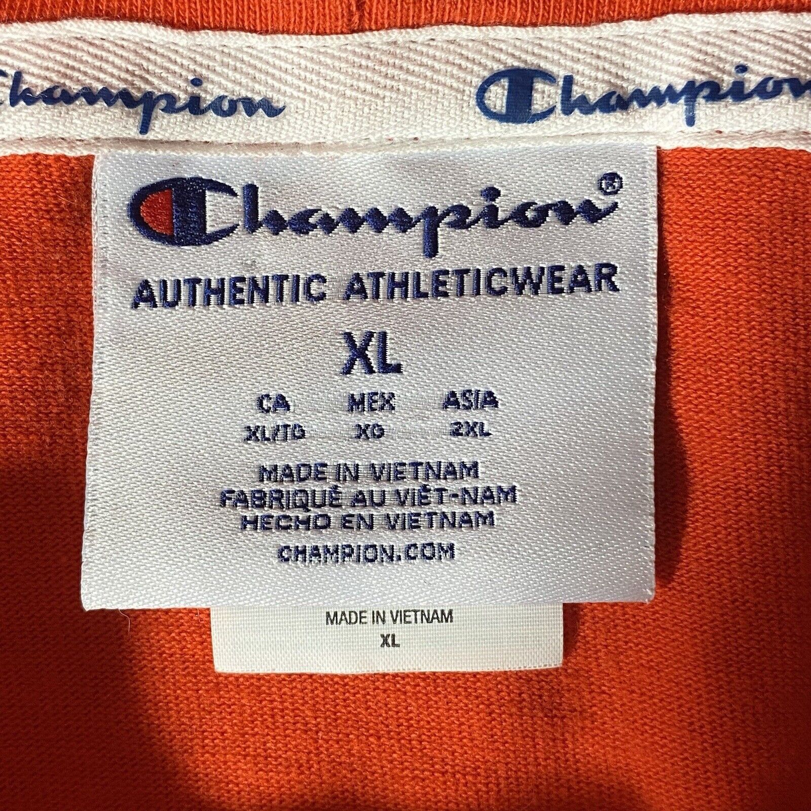 Champion Champion Women’s XL Orange Hoodie Colorful Logo Sweatshirt Size XL / US 12-14 / IT 48-50 - 3 Thumbnail