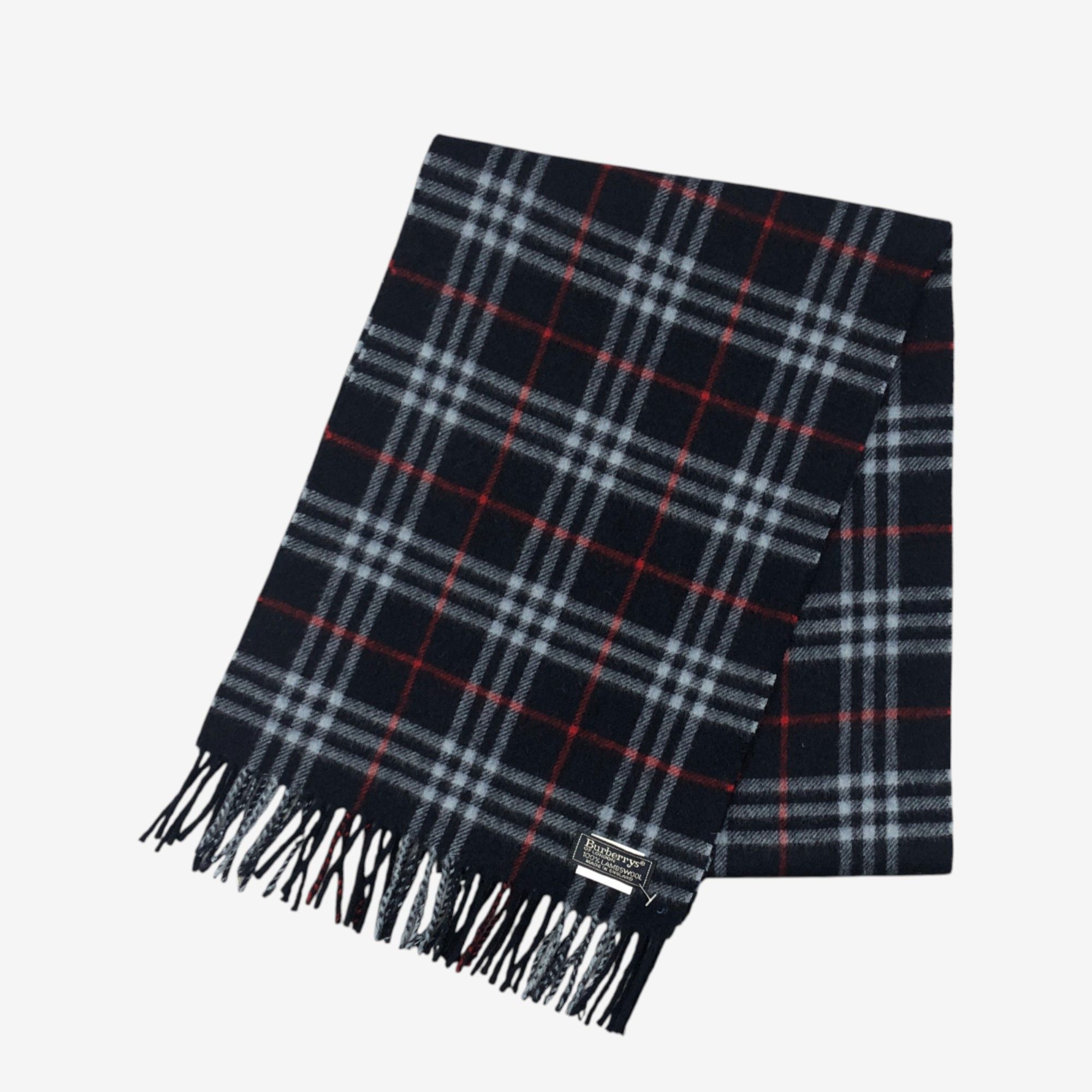 Burberry Vintage Burberrys Scarf Muffler Wool Nova Check Scarves Size ONE SIZE - 3 Thumbnail