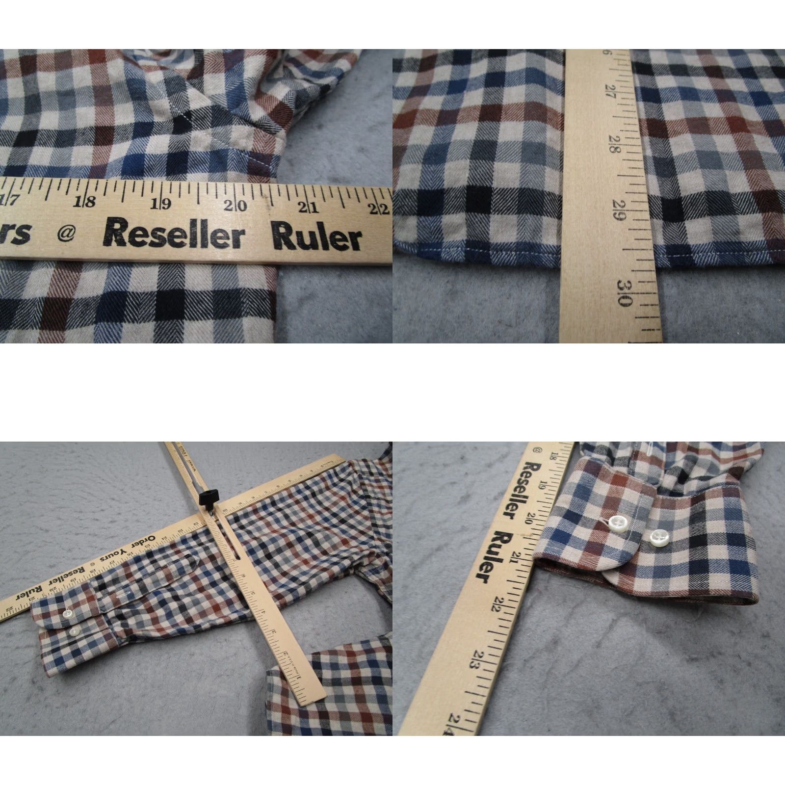 CO Carroll Co Beverly Hills Shirt Mens Medium Beige Button Up Wool Blend Work Hike Size US M / EU 48-50 / 2 - 8 Thumbnail