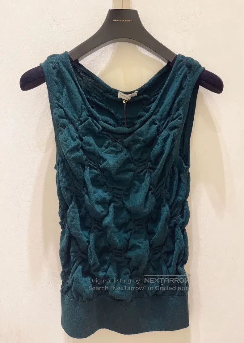 Dries Van Noten Dries Van Noten Pleated Wool Vest Size US L / EU 52-54 / 3 - 2 Thumbnail