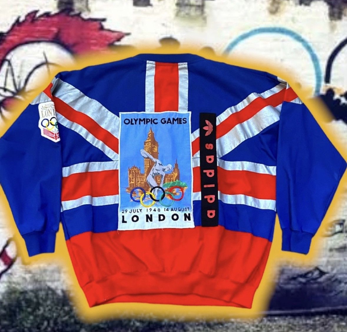 Adidas 💎ViNTaGe 💎 Adidas 1948 London Olympic Games Sweatshirt 🥇⛷️ Size US M / EU 48-50 / 2 - 2 Thumbnail