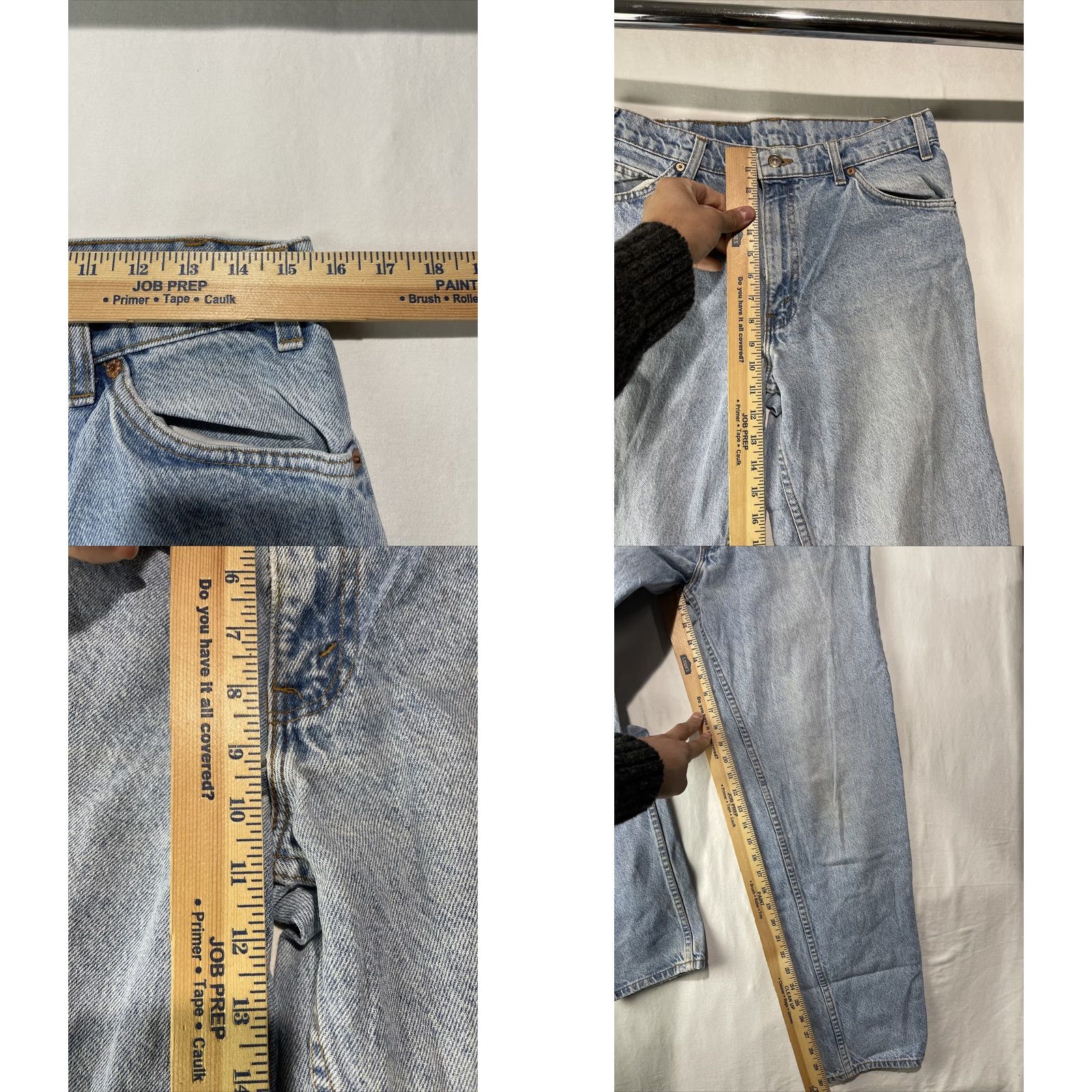 Levi's Levis Jeans Mens 550 33x32 Relaxed Fit Denim Vintage 5-Pocket Blue Cotton Size US 33 - 8 Thumbnail