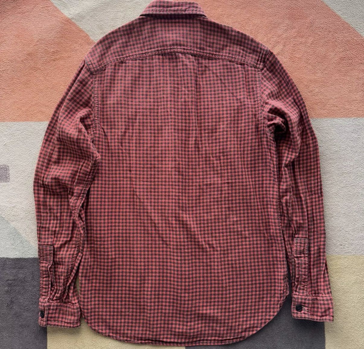 RRL Ralph Lauren RRL Ralph Lauren Double RL Cotton Linen Plaid Shirt K22 Size US S / EU 44-46 / 1 - 6 Thumbnail