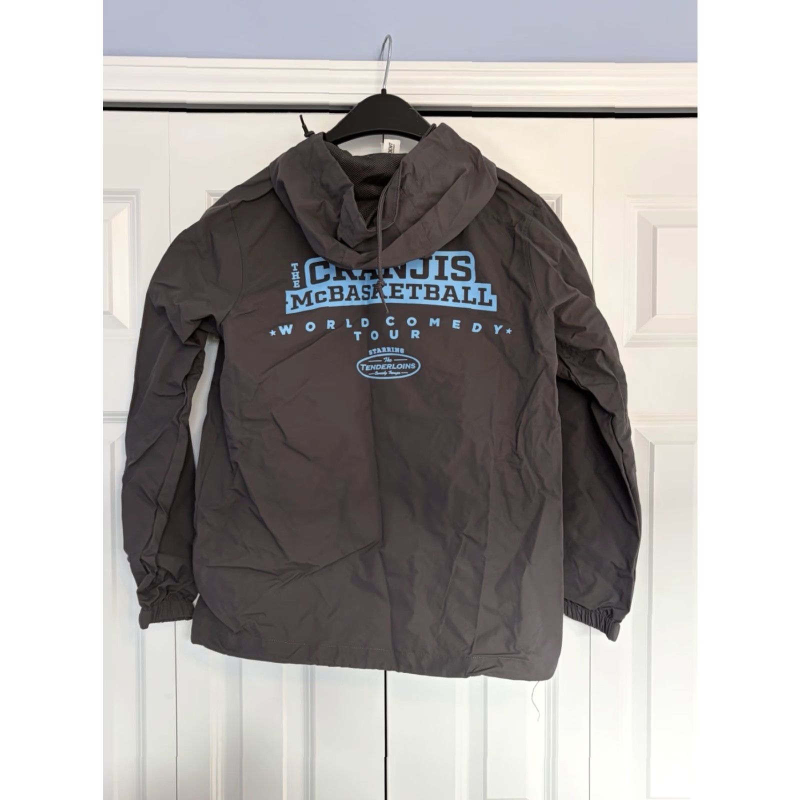 Vintage Impractical Jokers Jacket Mens Zip Hooded Anorak Windbreaker S Gray Cranjis Size US S / EU 44-46 / 1 - 2 Thumbnail