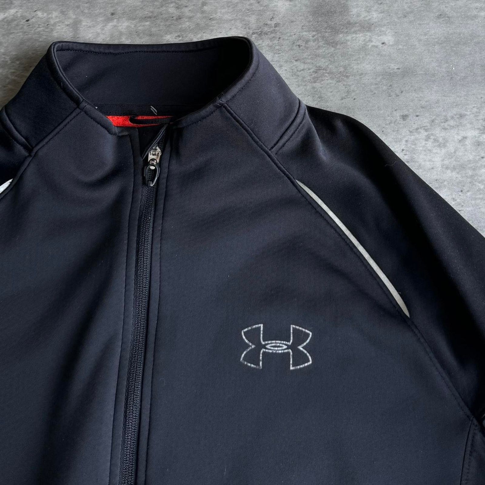Under Armour × Vintage Vintage Y2K Under Armour Black Athletic Jacket Size US XL / EU 56 / 4 - 3 Thumbnail