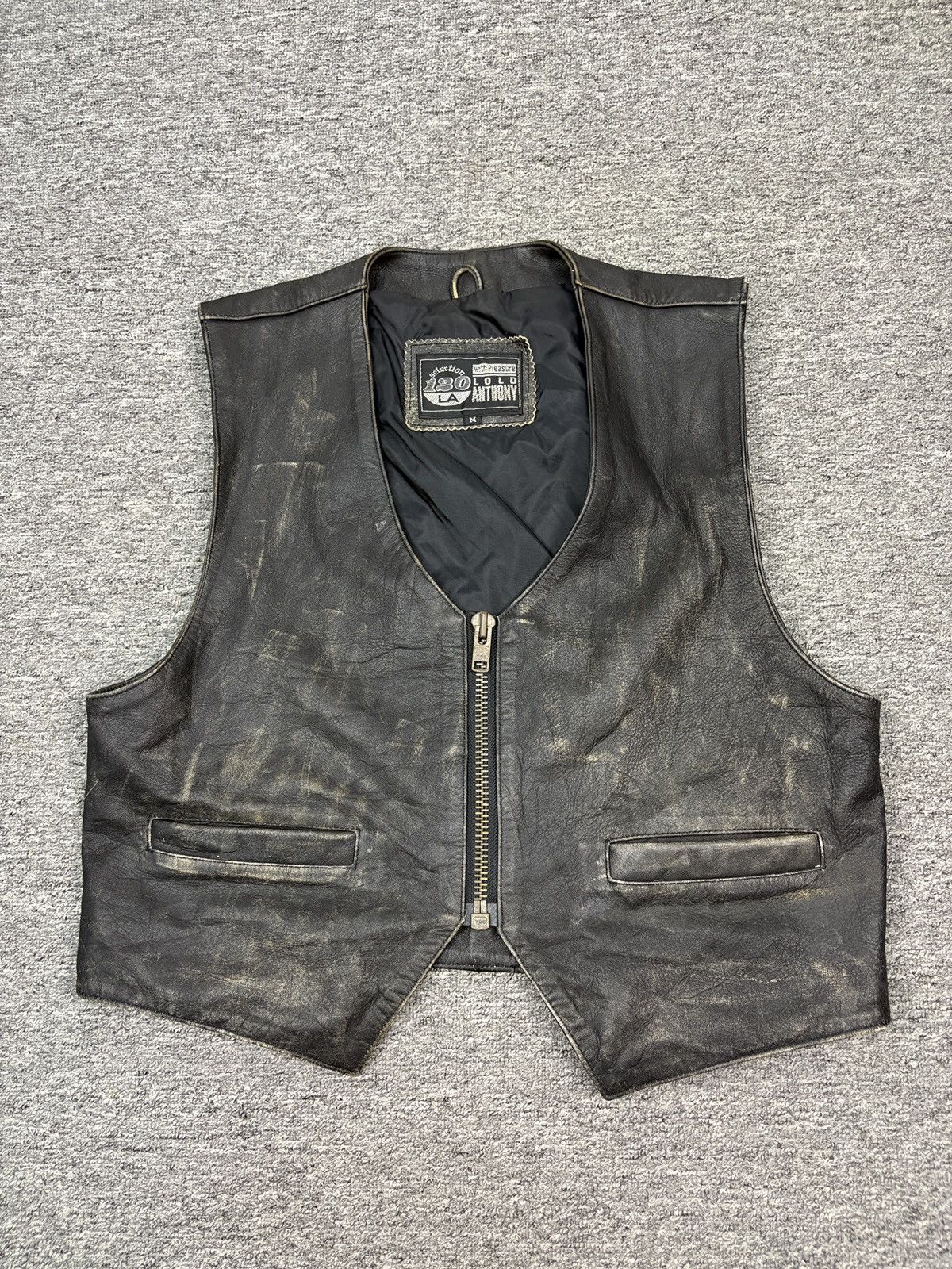 Leather Vintage Leather Jacket Vest Riding Moto Harley Davidson Size US M / EU 48-50 / 2 - 1 Thumbnail