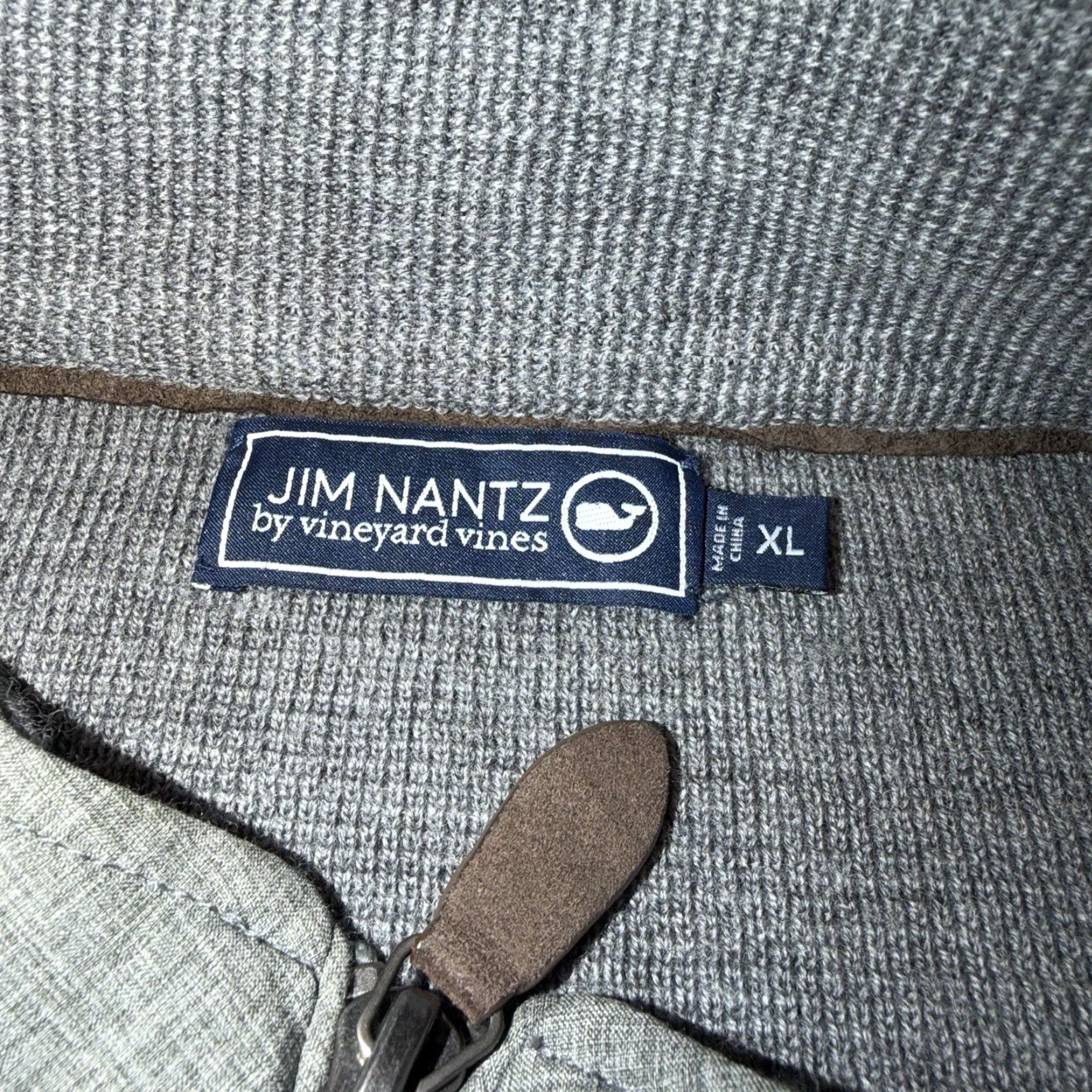 Vineyard Vines Vineyard Vines Jim Nantz 1/4 Zip Pullover Mens XL Gray Mock Neck Sweater Golf Size US XL / EU 56 / 4 - 4 Thumbnail