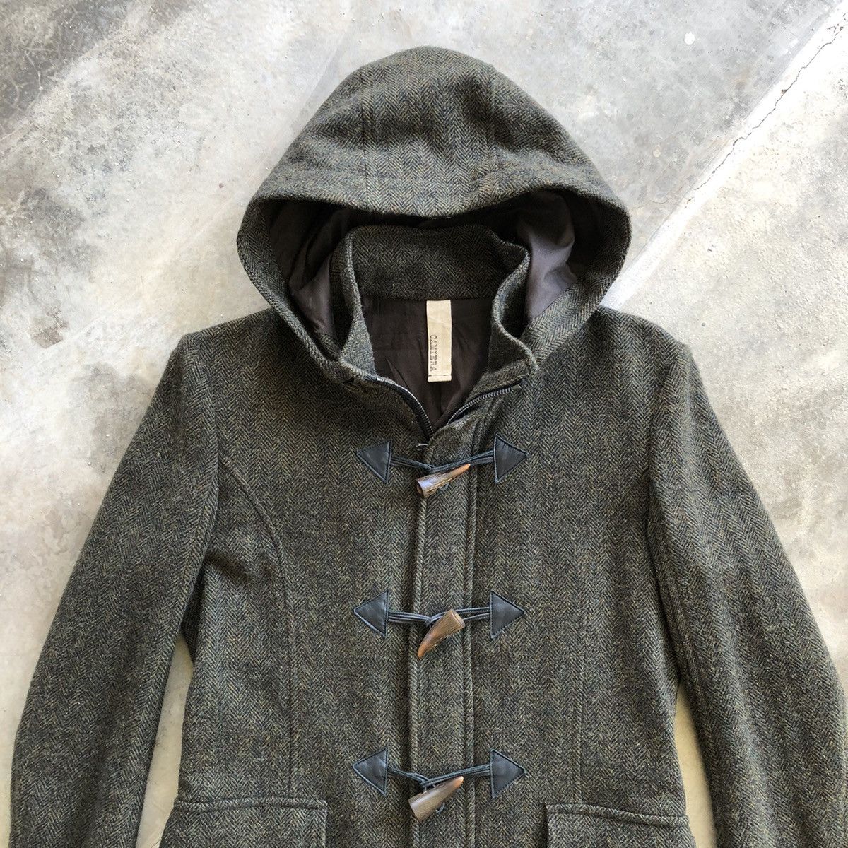 Autumn Cashmere × Japanese Brand CAMIERA Hooded Duffle Wool Coat Size US M / EU 48-50 / 2 - 2 Thumbnail