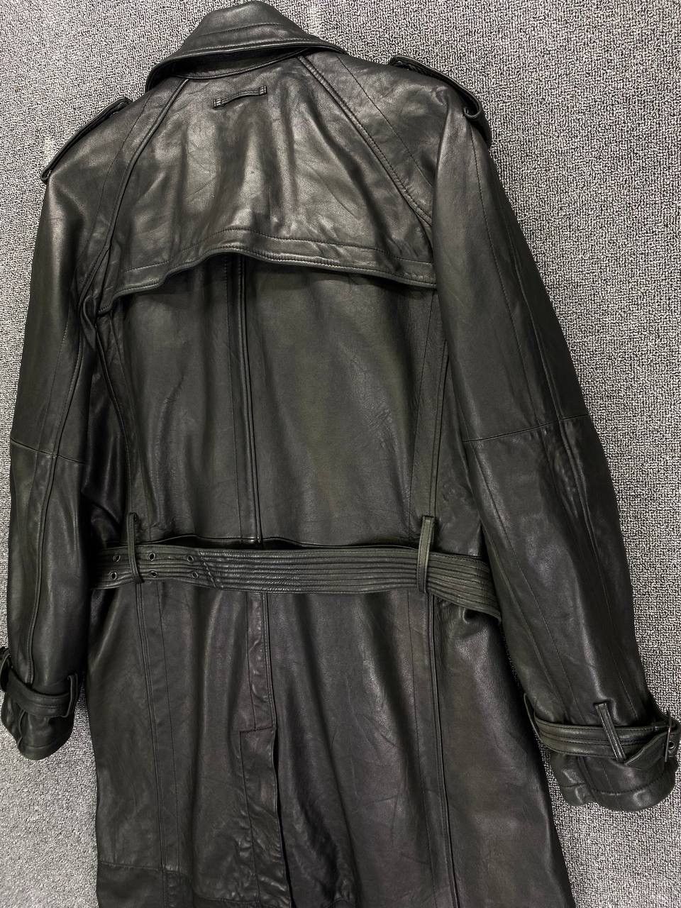 Jean Paul Gaultier × Vintage Vintage Jean Paul Gaultier Trench Coat Long Leather Jacket Size XL / US 12-14 / IT 48-50 - 21 Thumbnail