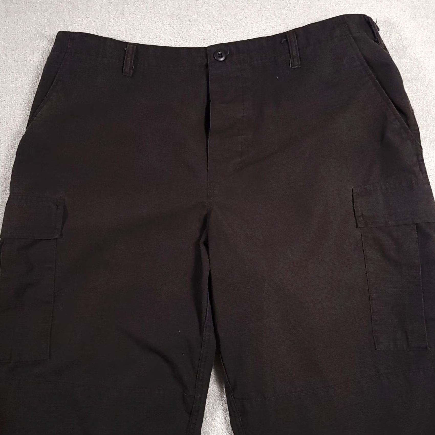 Vintage Galls Straight Leg Ripstop Cargo Pants Mems XL Regular Black Workwear Tactical Mens XL Black Cargo Pants Size US 36 / EU 52 - 3 Thumbnail