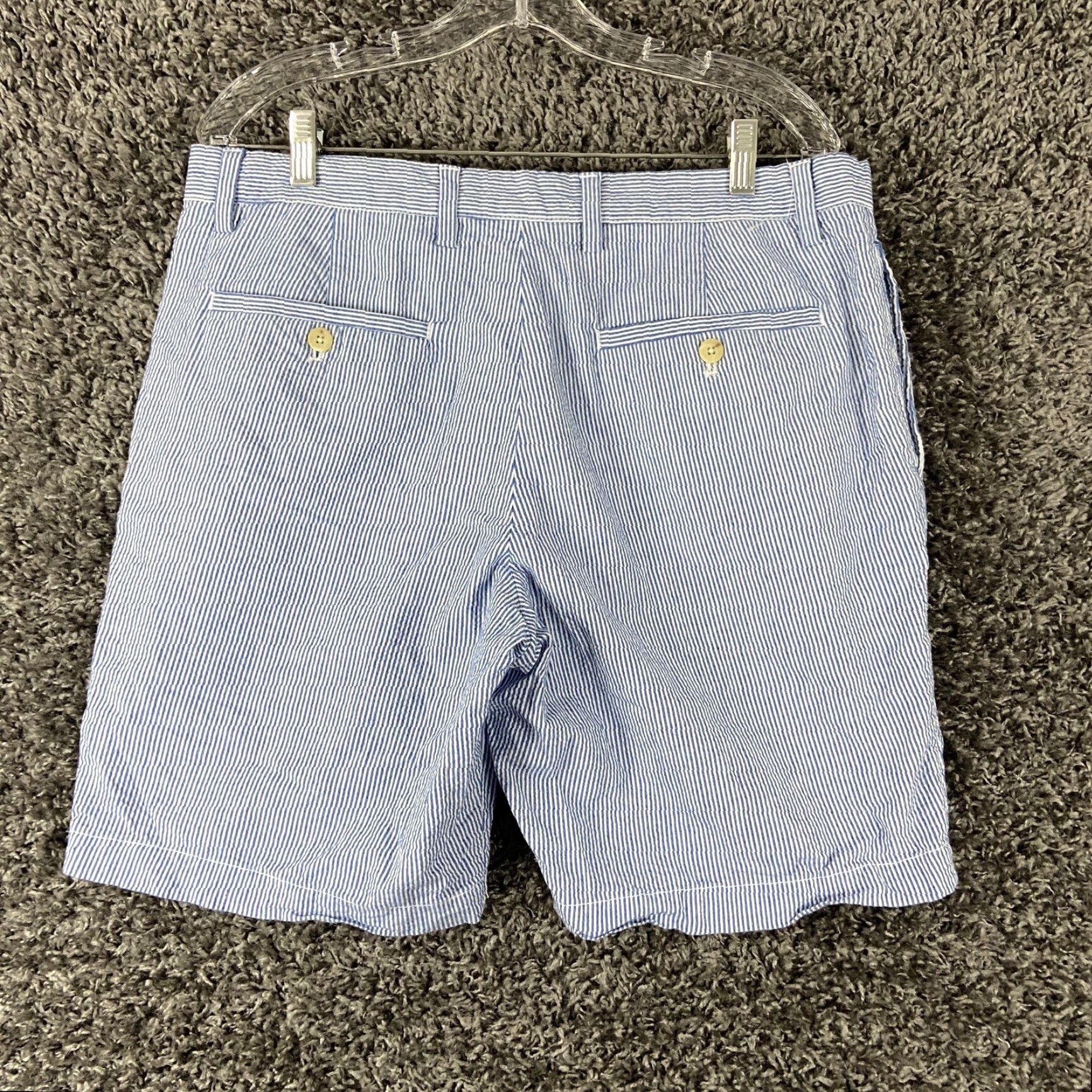 Banana Republic Banana Republic Aiden Club Short Blue Striped Shorts Men’s 34 Size US 34 / EU 50 - 7 Thumbnail
