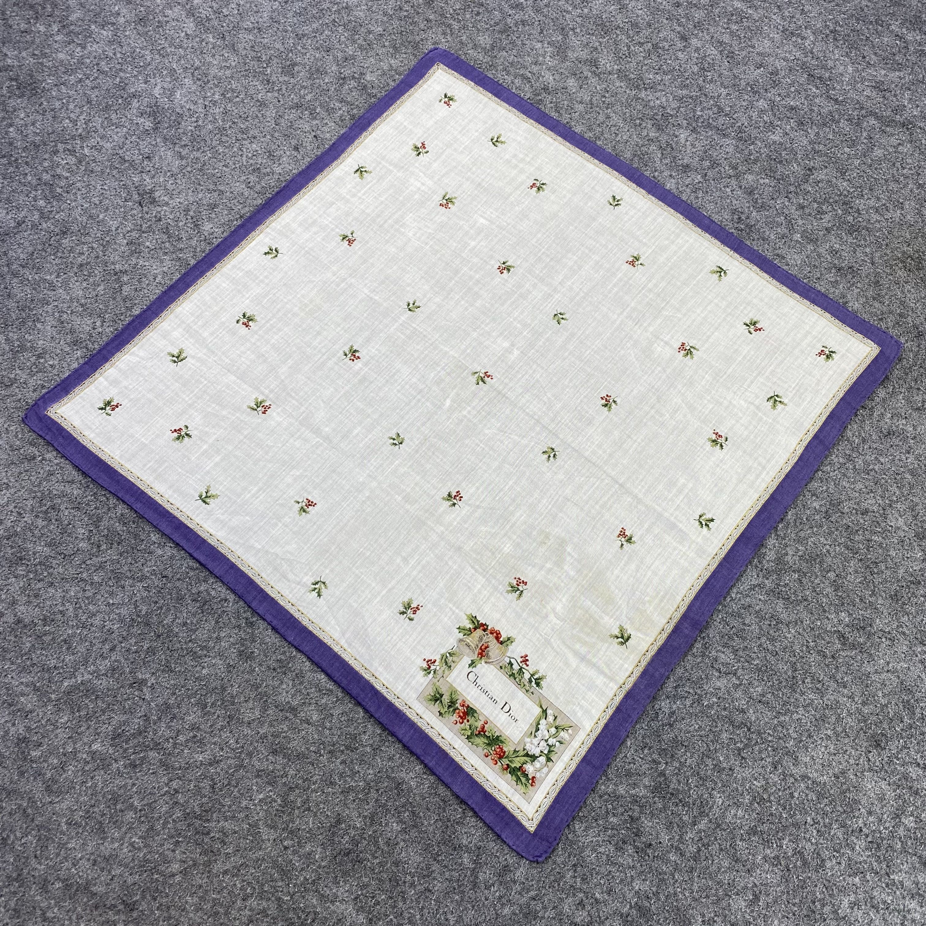 Designer Christian Dior Handkerchief Neckerchief Bandana-B1566 Size ONE SIZE - 4 Thumbnail