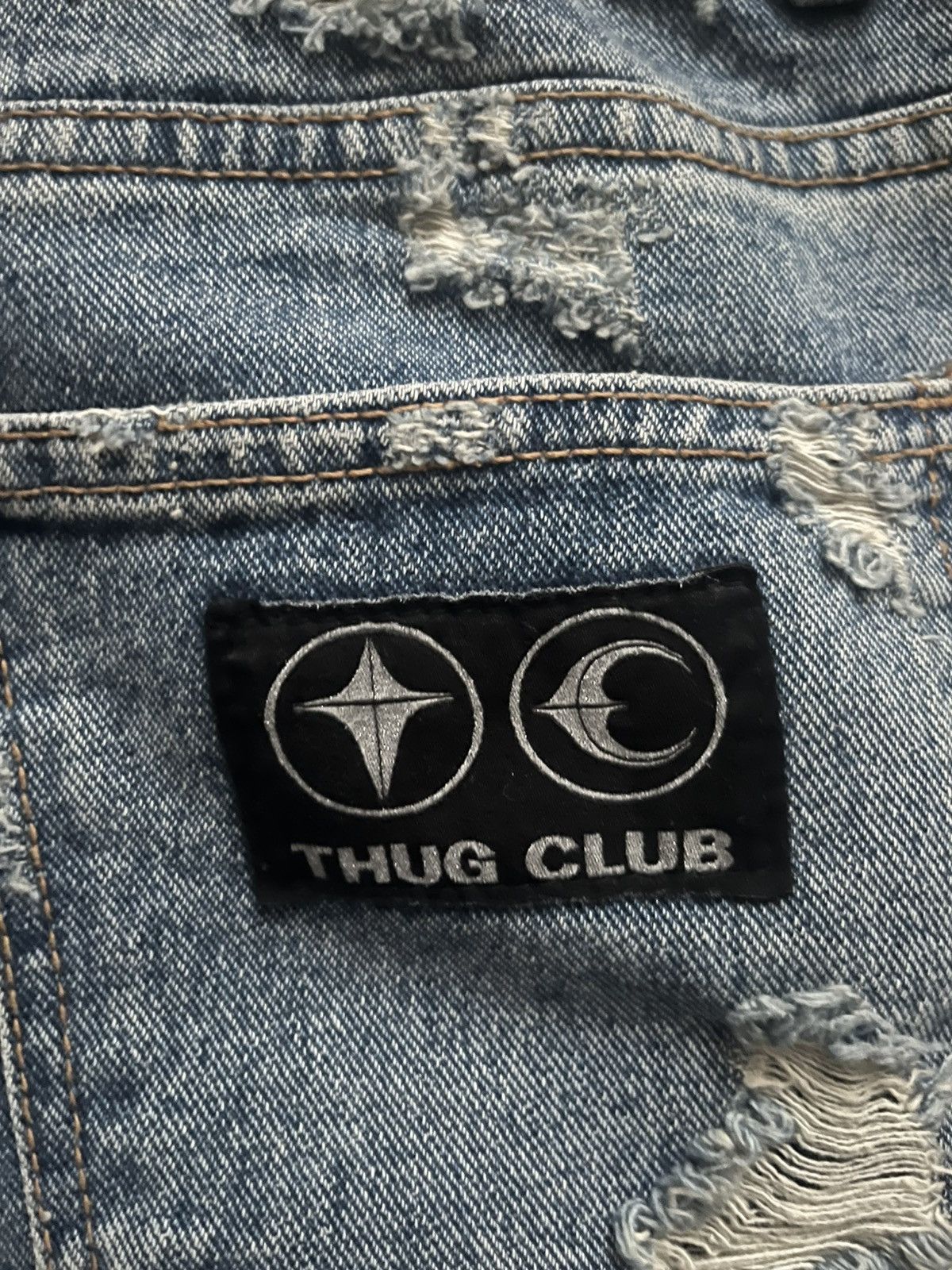 Thug Club Thug Club - Leather Washing Denim Pants War Ver Size US 31 - 3 Thumbnail