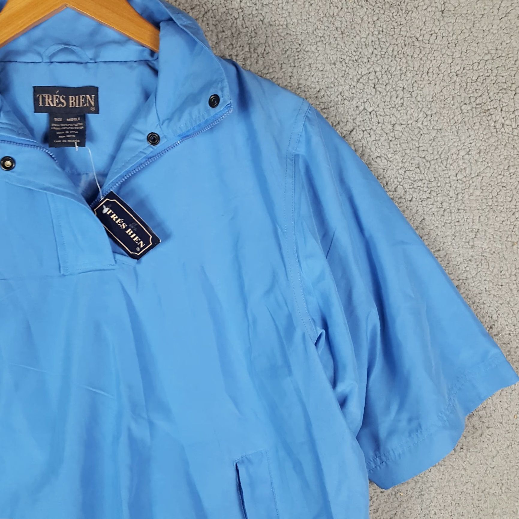 Tres Bien VINTAGE Tres Bien Windbreaker Jacket Women's M Blue Golf Windbreaker Size M / US 6-8 / IT 42-44 - 5 Thumbnail