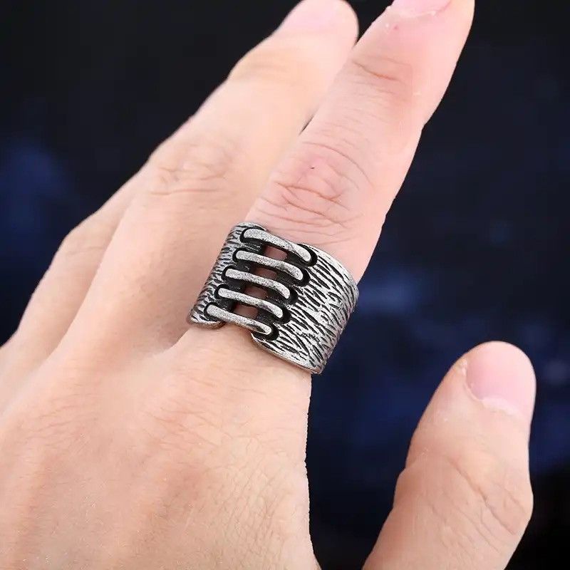 Jewelry × Vintage Vintage Hammer Retro Punk Classic Ring Size ONE SIZE - 4 Thumbnail