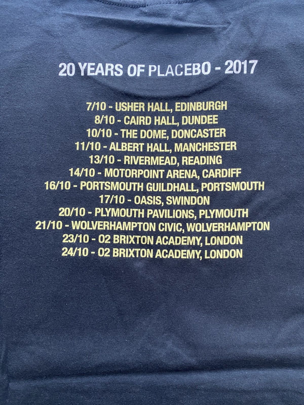Band Tees PLACEBO Size US L / EU 52-54 / 3 - 4 Thumbnail