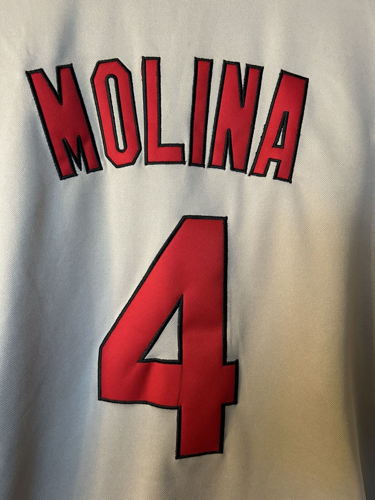 Majestic Tee: Vintage? st louis cardinals #4 molina jersey sz 50 Size US M / EU 48-50 / 2 - 6 Thumbnail