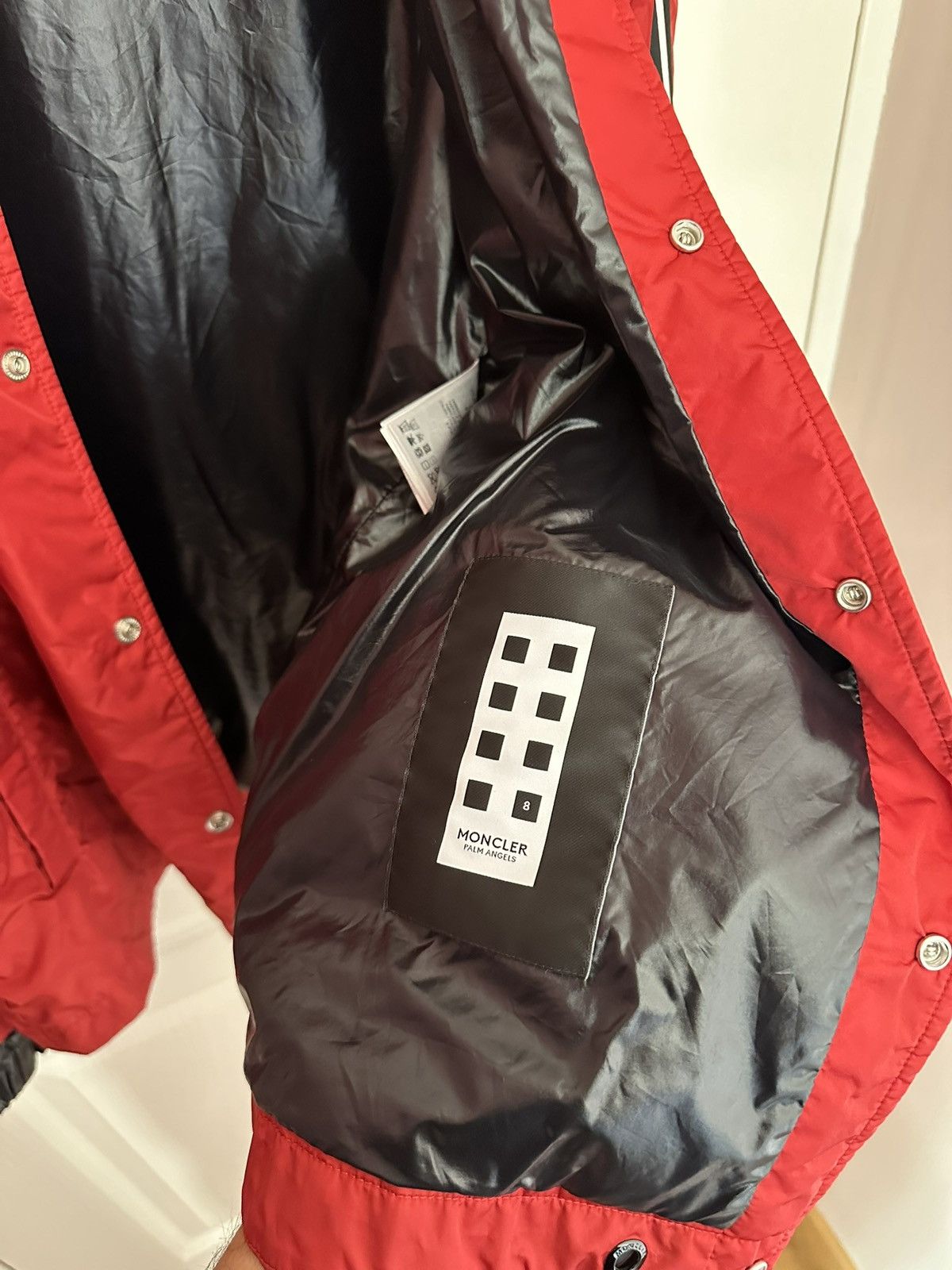 Moncler Genius × Palm Angels MONCLER × Palm Angels “I’m So High Genius” Coach Jacket Size US L / EU 52-54 / 3 - 6 Thumbnail