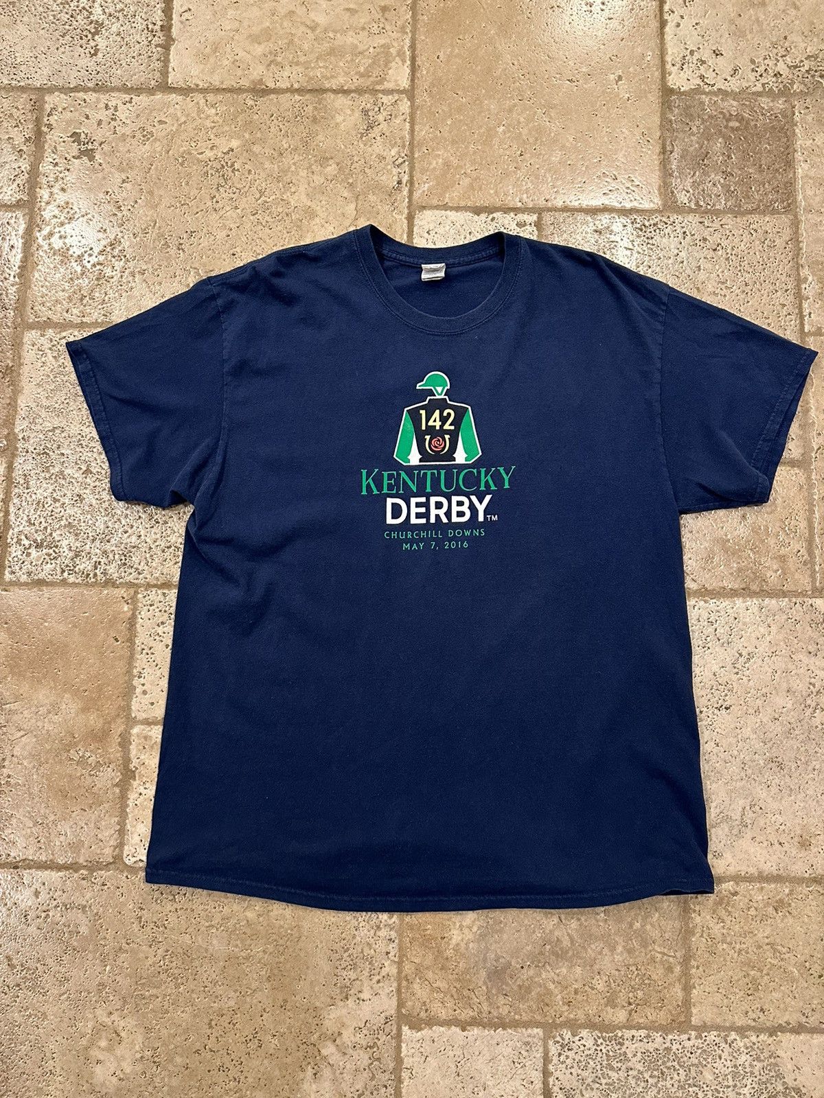 Gildan × Vintage Vintage Kentucky Derby 2016 Churchill Downs Race T-Shirt Size US XL / EU 56 / 4 - 3 Thumbnail