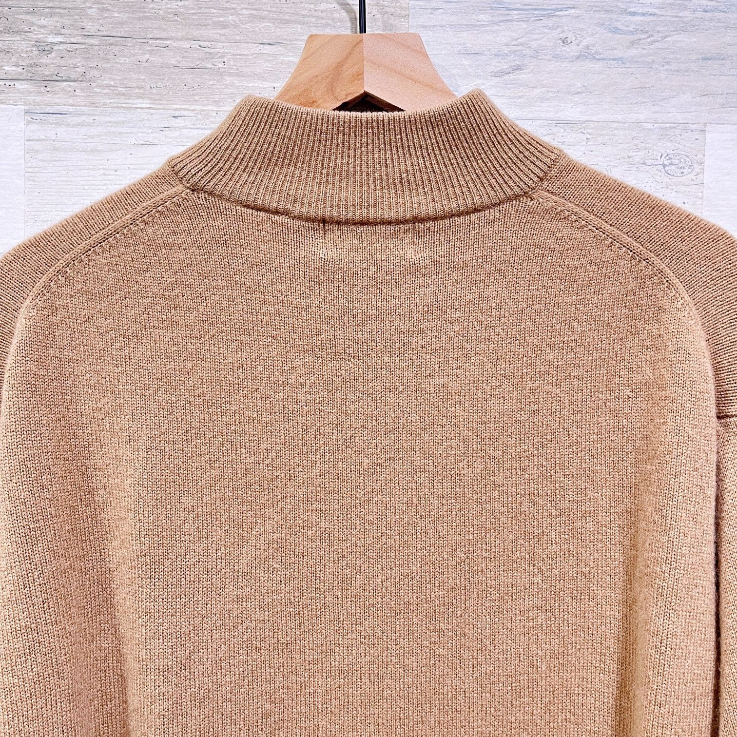Other Scotland Made 100% Pure Cashmere Mockneck Sweater Raglan L Size US L / EU 52-54 / 3 - 4 Thumbnail