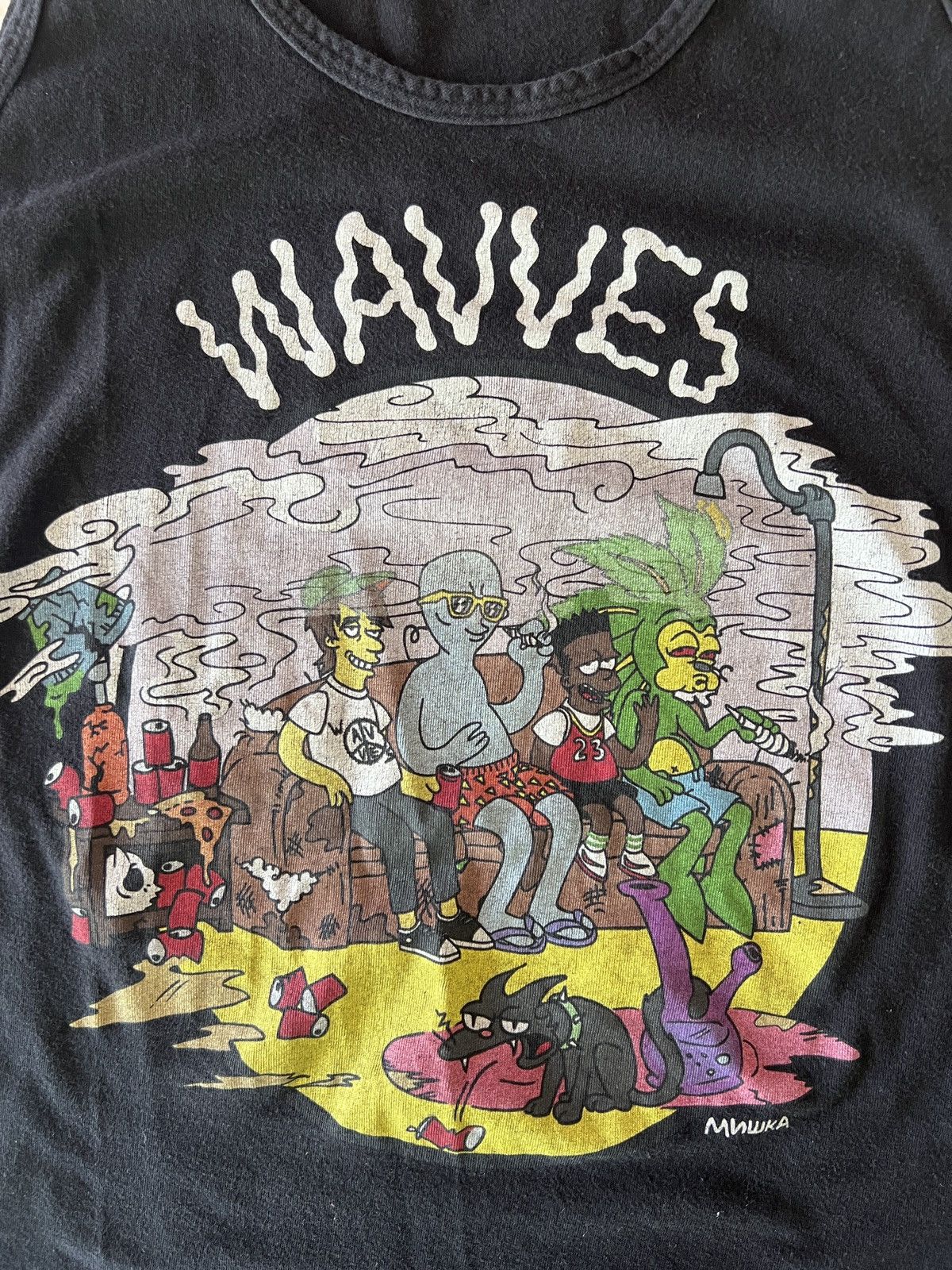 Mishka Wavves Band Simpsons Black Bart Chronic Hemphog Simpsons Size US S / EU 44-46 / 1 - 1 Thumbnail