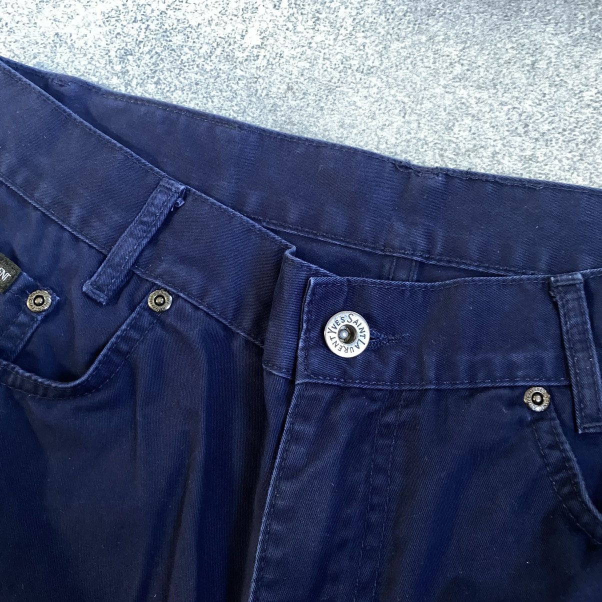 Yves Saint Laurent Vintage Yves Saint Laurent Pants YSL Embroidered Logo Jeans Size US 32 / EU 48 - 8 Thumbnail