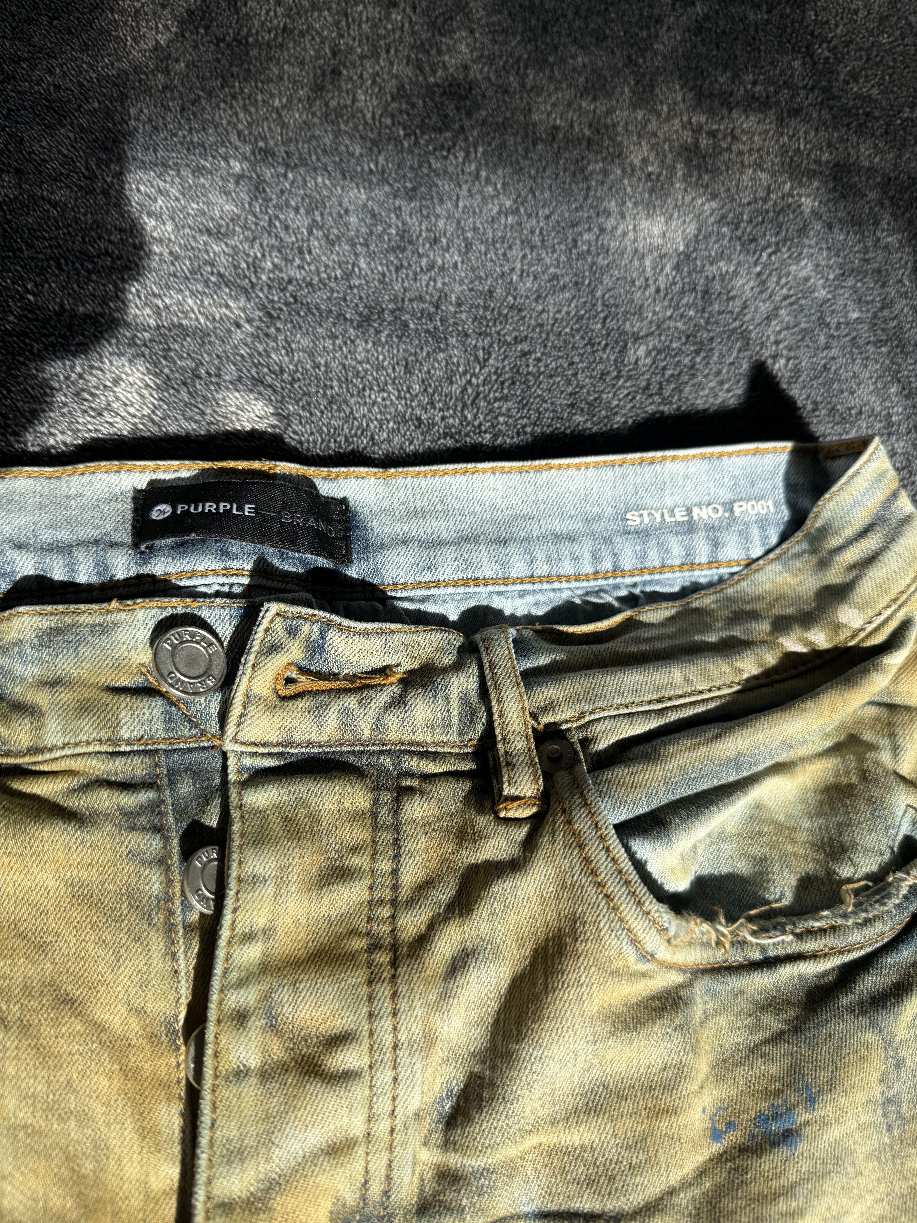 Designer × Purple Purple Brand P001 Paint Splatter Jeans Size US 30 / EU 46 - 3 Thumbnail