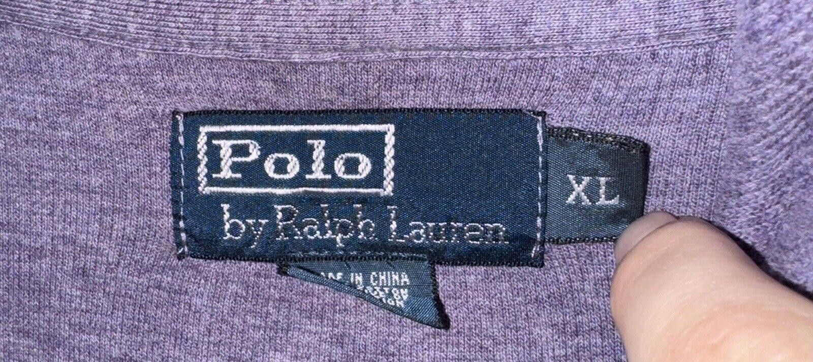 Polo Ralph Lauren Vintage Polo Ralph Lauren Purple Pony 1/4 Zip Sweater XL Size US XL / EU 56 / 4 - 7 Thumbnail