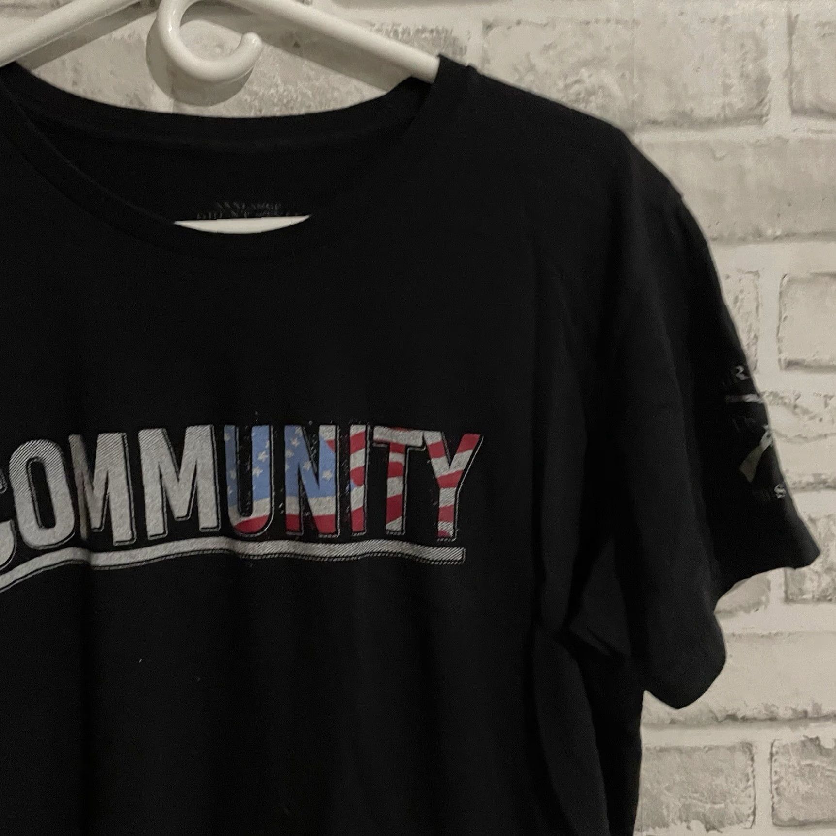 Vintage VINTAGE Grunt Style Graphic Tee 100% Cotton Womens 3XL Black Community Black T-Shirt Womens Size XXL / US 16-18 / IT 52-54 - 2 Thumbnail