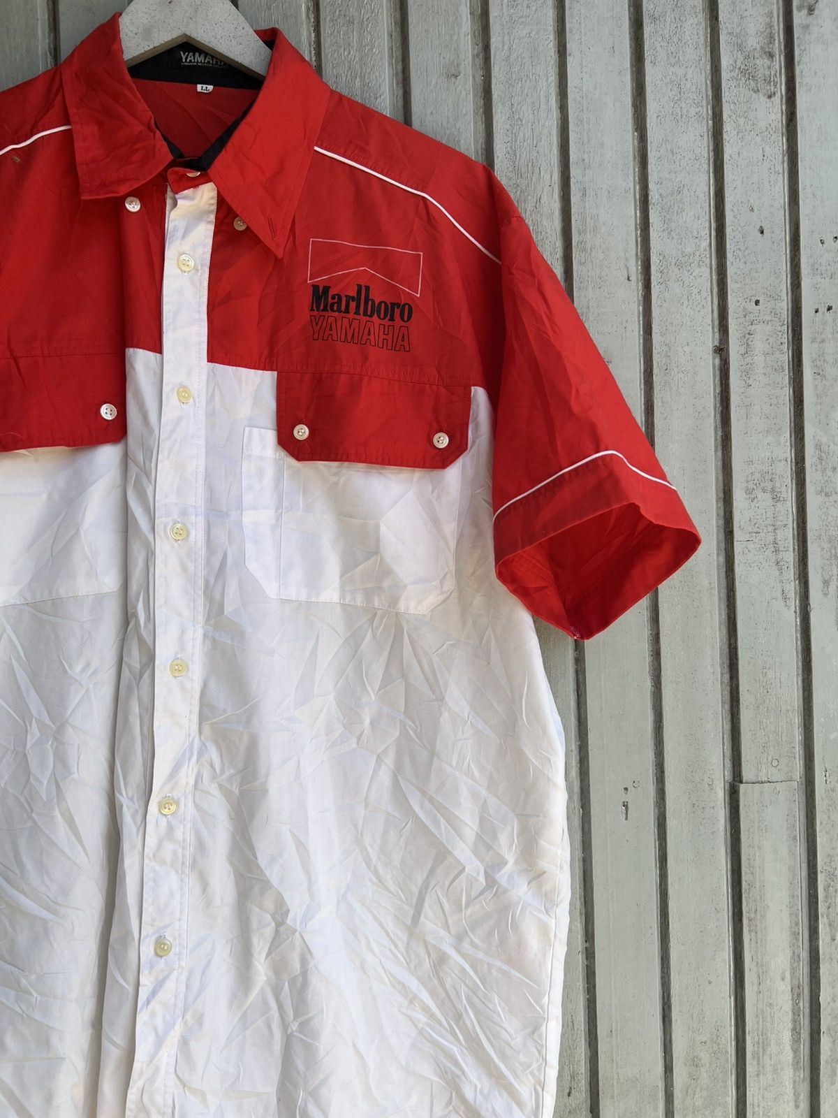 Japanese Brand × Marlboro × Yamaha Yamaha marlboro shirt button down Size US XL / EU 56 / 4 - 3 Thumbnail
