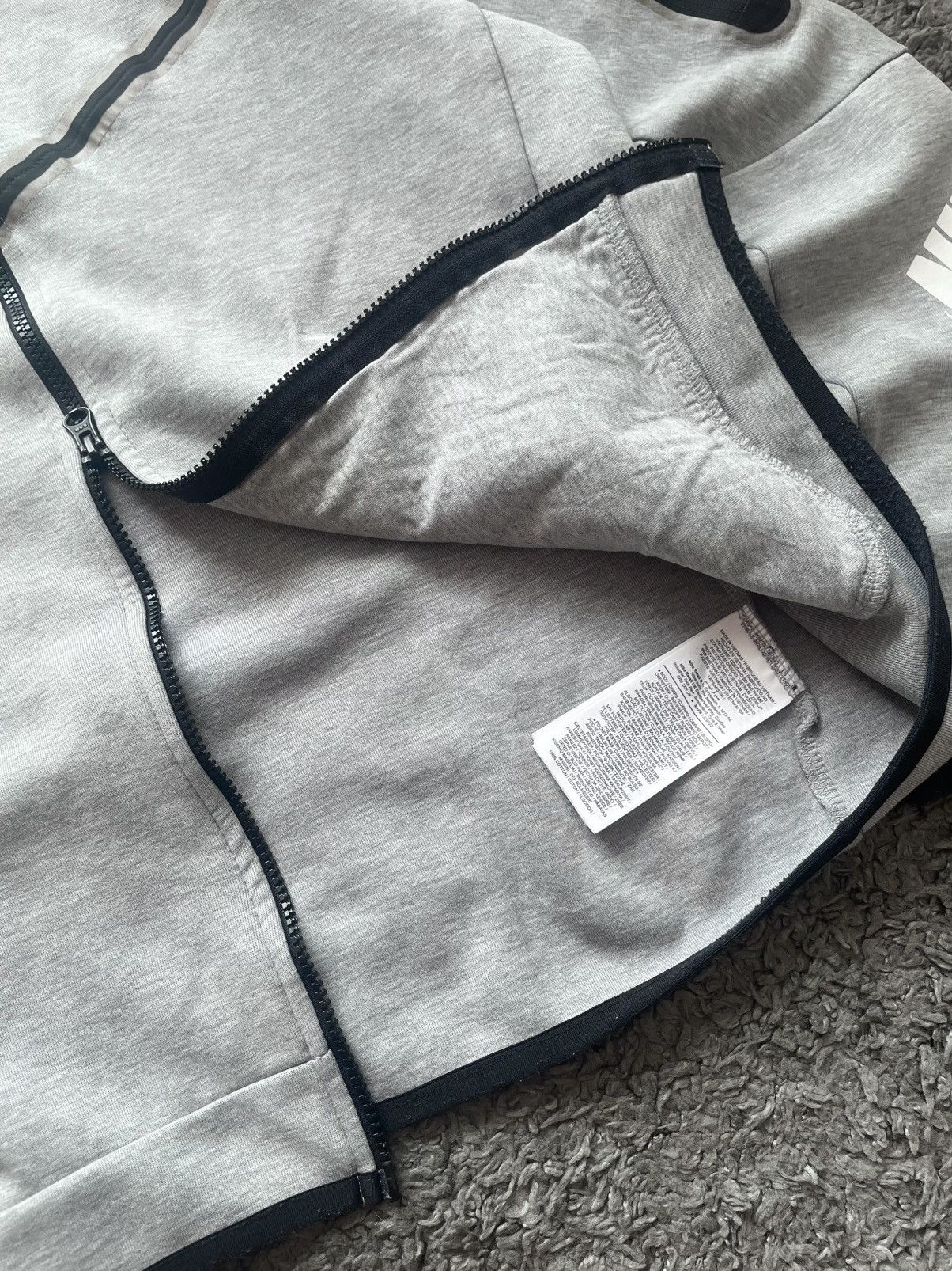Nike × Vintage Nike Tech-Fleece Zip-Hoodie Streetwear Drill Big Logo Swoosh Size US M / EU 48-50 / 2 - 14 Thumbnail