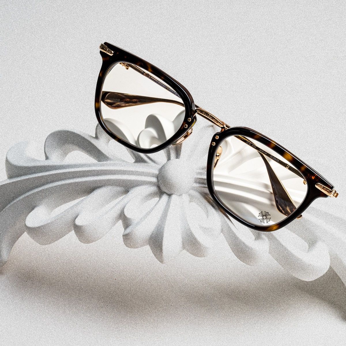 Chrome Hearts CHROME HEARTS CLOACO DARK TORTOISE/ GOLD PLATED GLASSES Size ONE SIZE - 6 Thumbnail