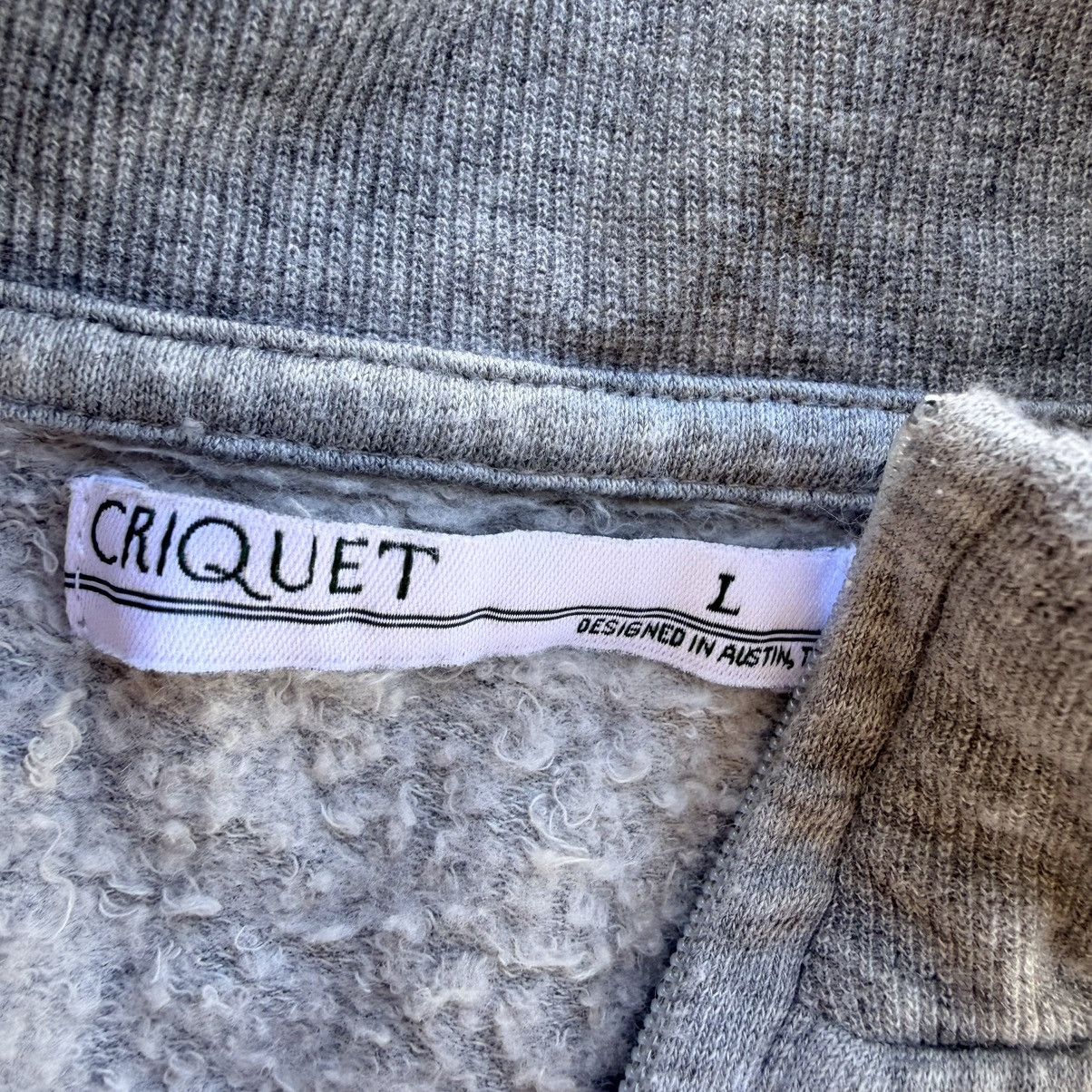 Criquet Criquet Men Gray 1/4 Zip Large Long Sleeve Pullover Golf Size US L / EU 52-54 / 3 - 4 Thumbnail