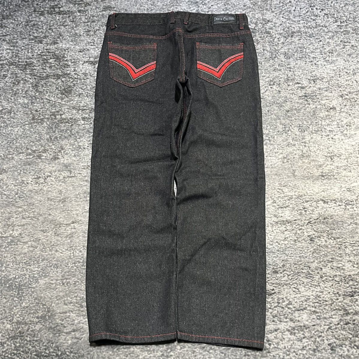 Vintage VINTAGE Y2K DENIM CULTURE BAGGY EMBROIDERED GRUNGE JEANS Size US 34 / EU 50 - 1 Thumbnail