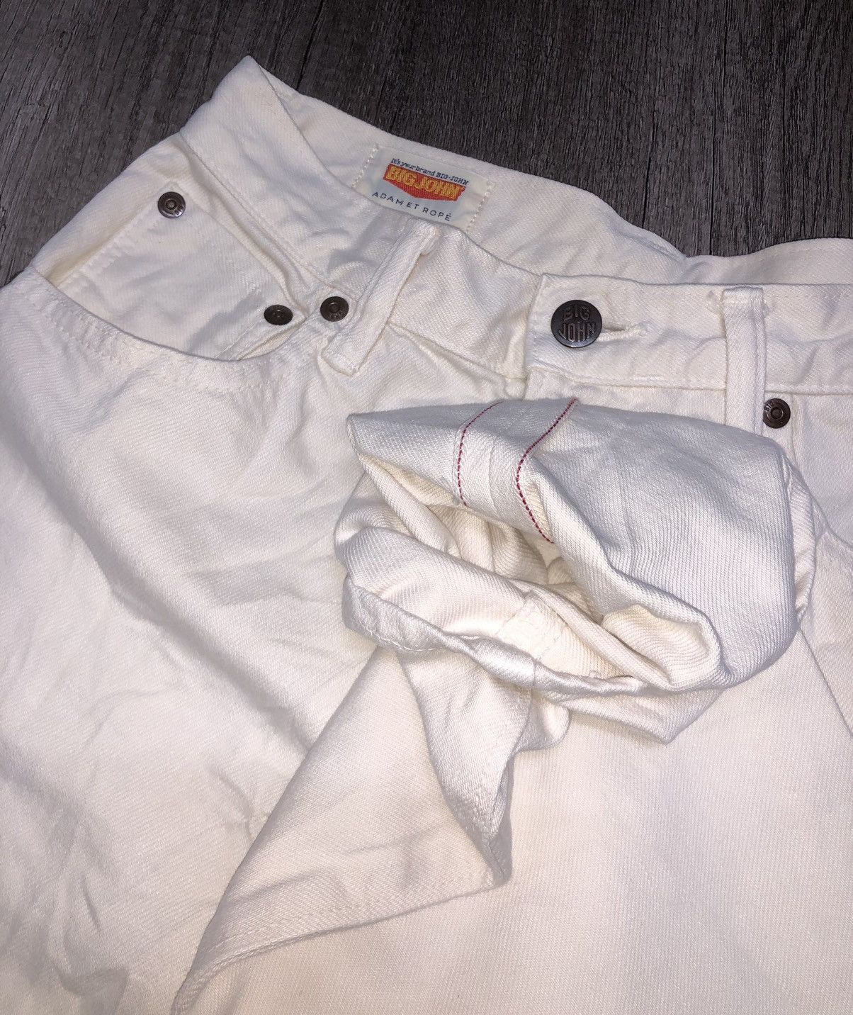 Big John Vintage Big John Adamet Rope Selvedge Jeans Size US 27 - 21 Thumbnail