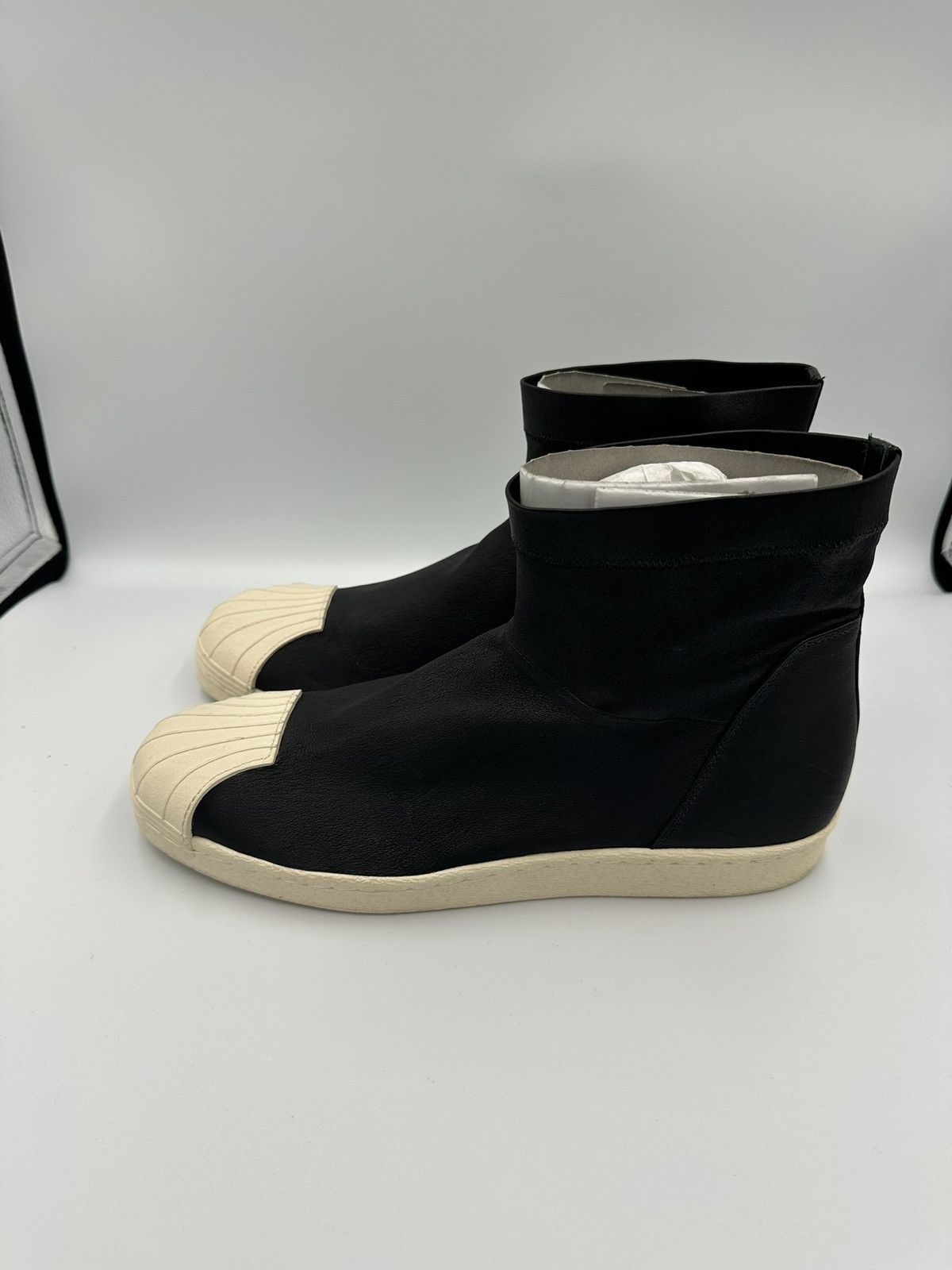 Adidas × Rick Owens Adidas Superstar Hi Rick Owens Edition Size US 9.5 / EU 42-43 - 2 Thumbnail